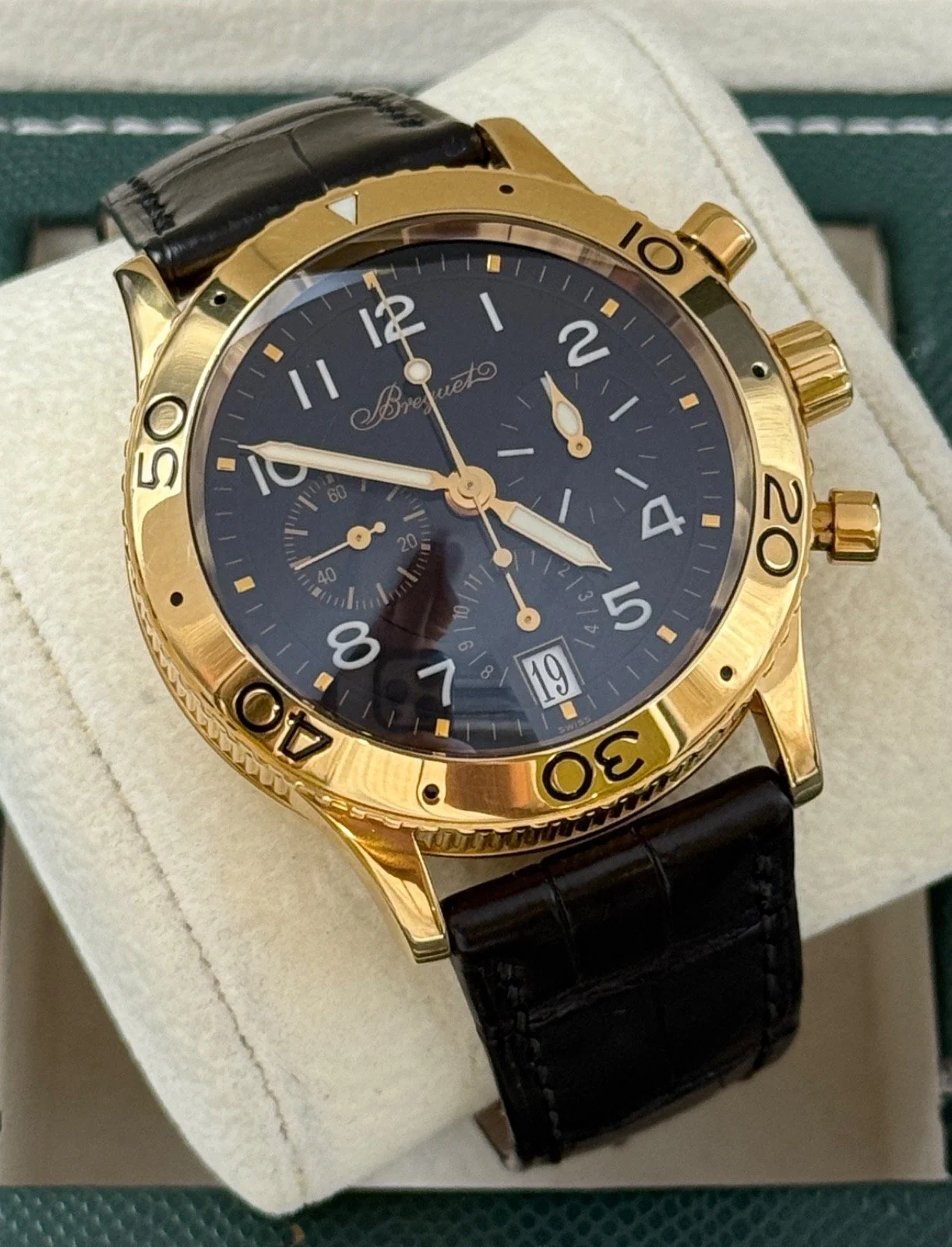 Breguet Type XX Transatlantique Yellow Gold Flyback Chronograph 3820BR