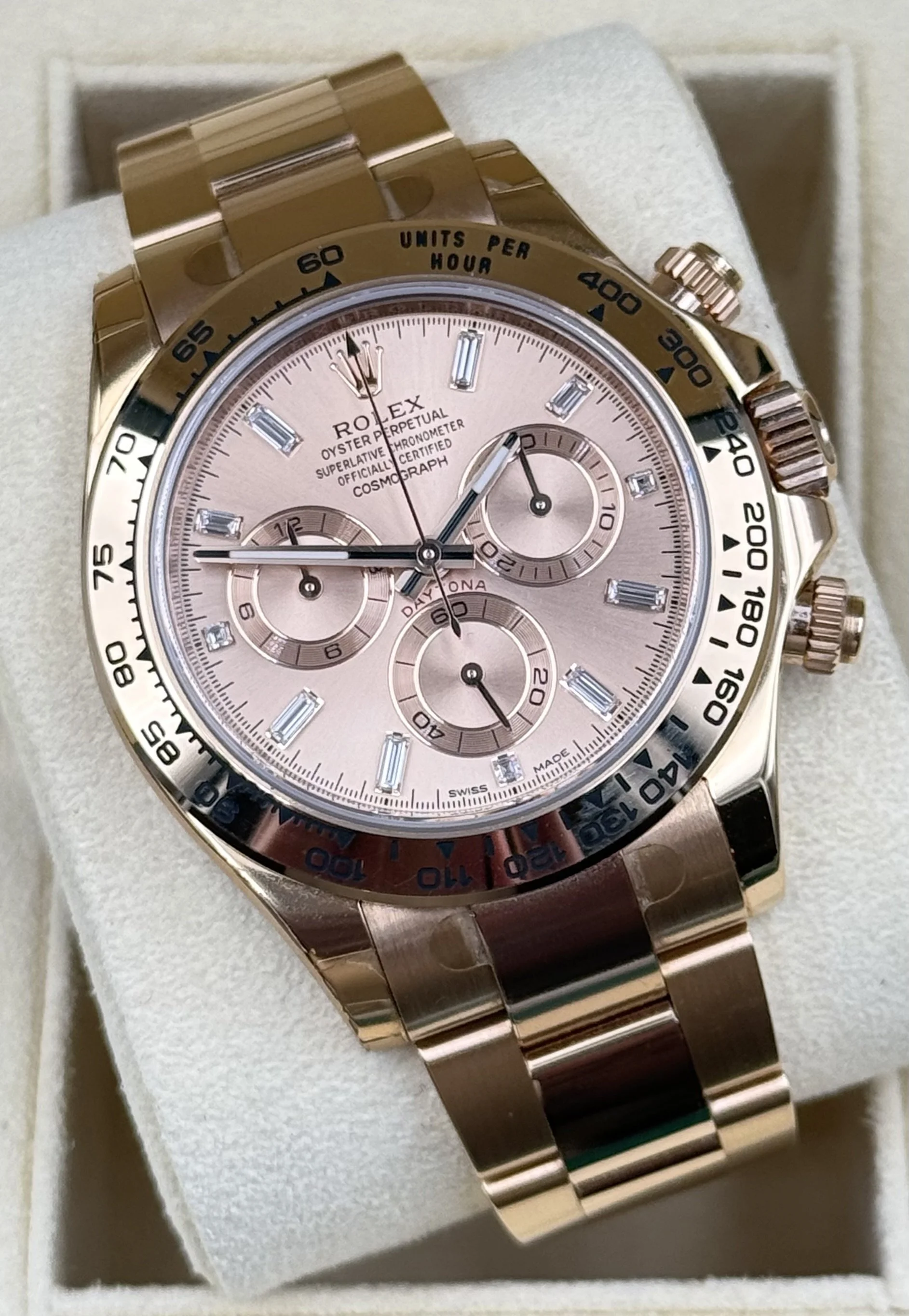 Rolex Daytona 116505 Pink Diamond Dial