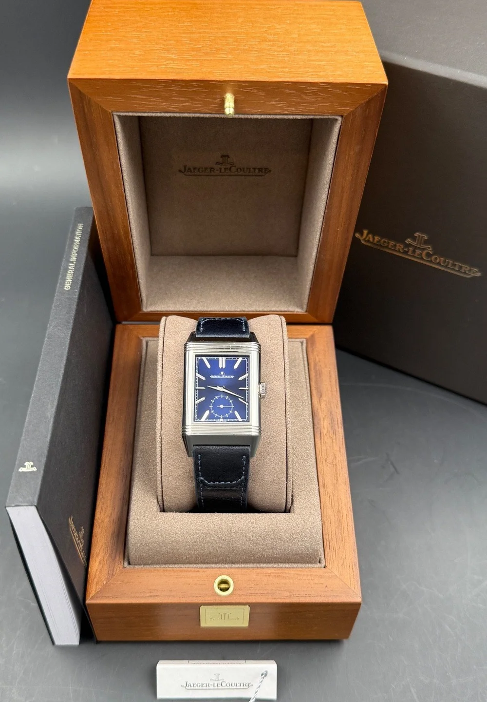 Jaeger LeCoultre Reverso Tribute Duoface Day Night Watch 215.8.D4