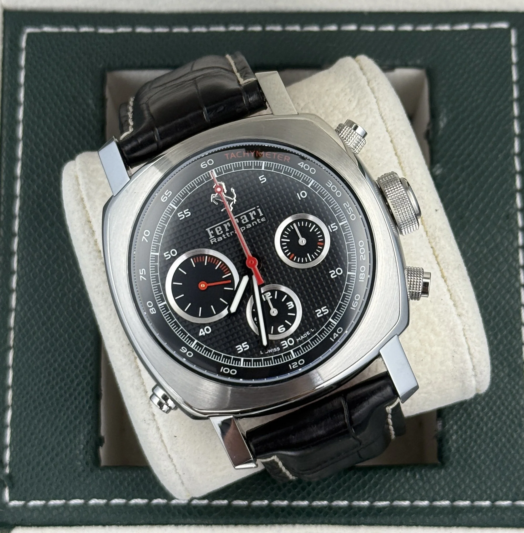 Panerai Ferrari Rattrapante F6657 Split-Seconds Chronograph 45mm Steel
