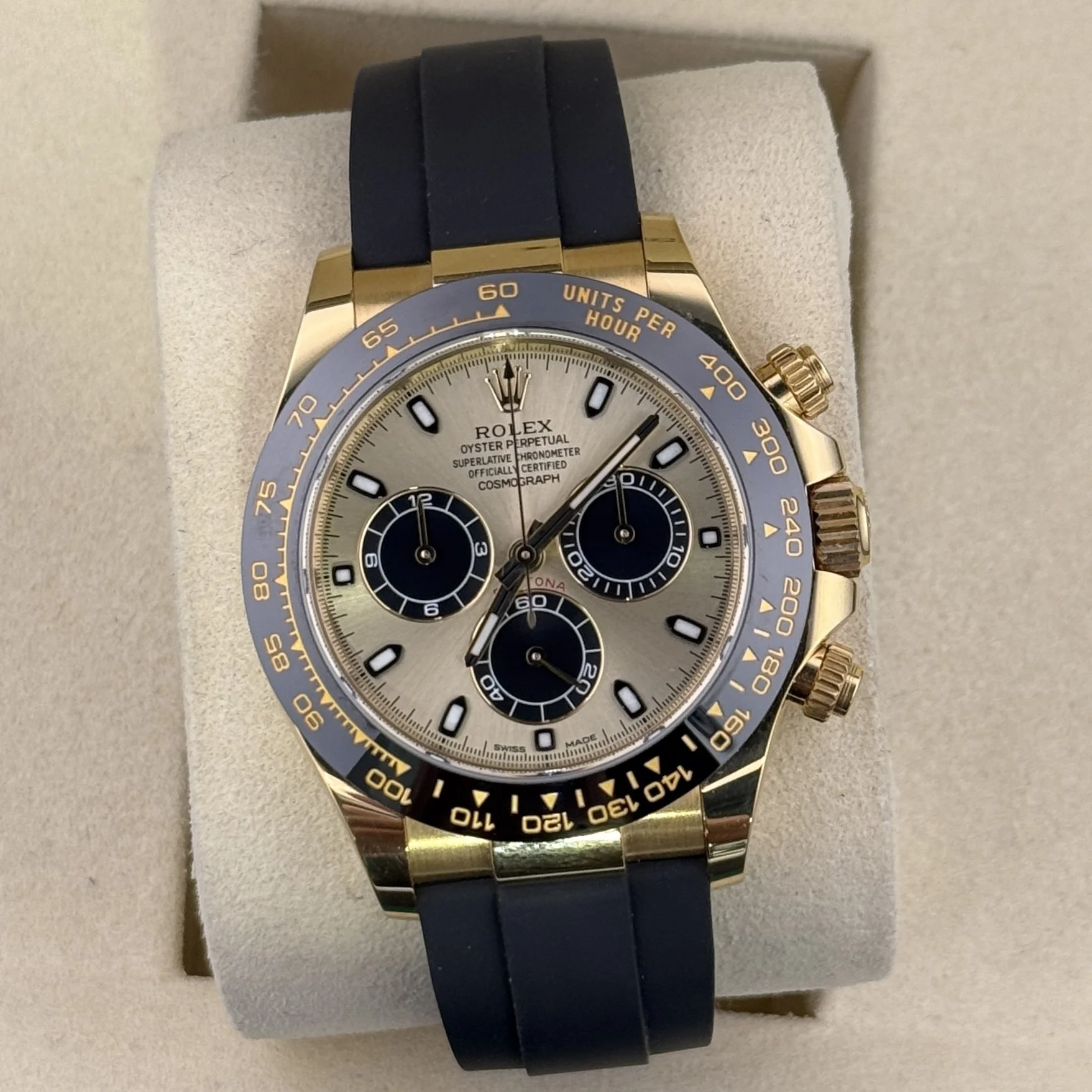 Rolex Cosmograph CPO Daytona Champagne Pikachu Dial 40mm 116518LN Men’s Watch