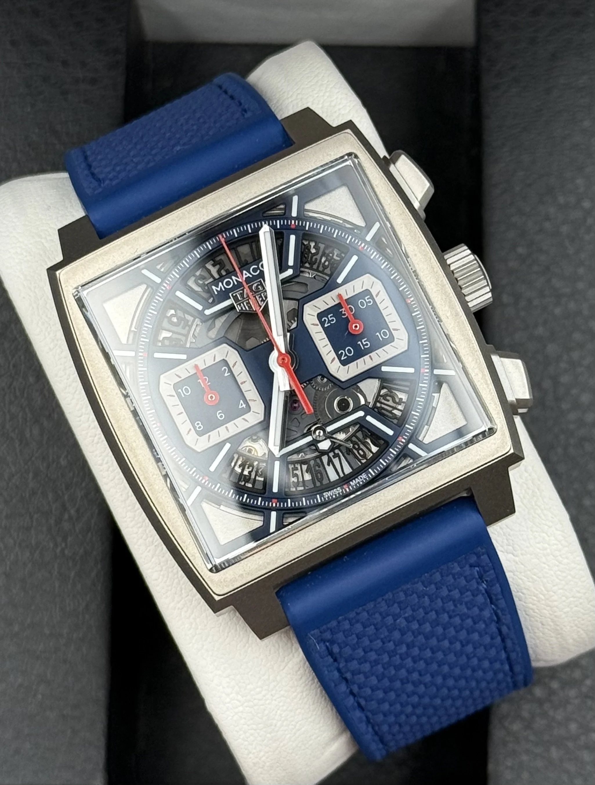 Tag Heuer Monaco Skeleton Blue Titanium