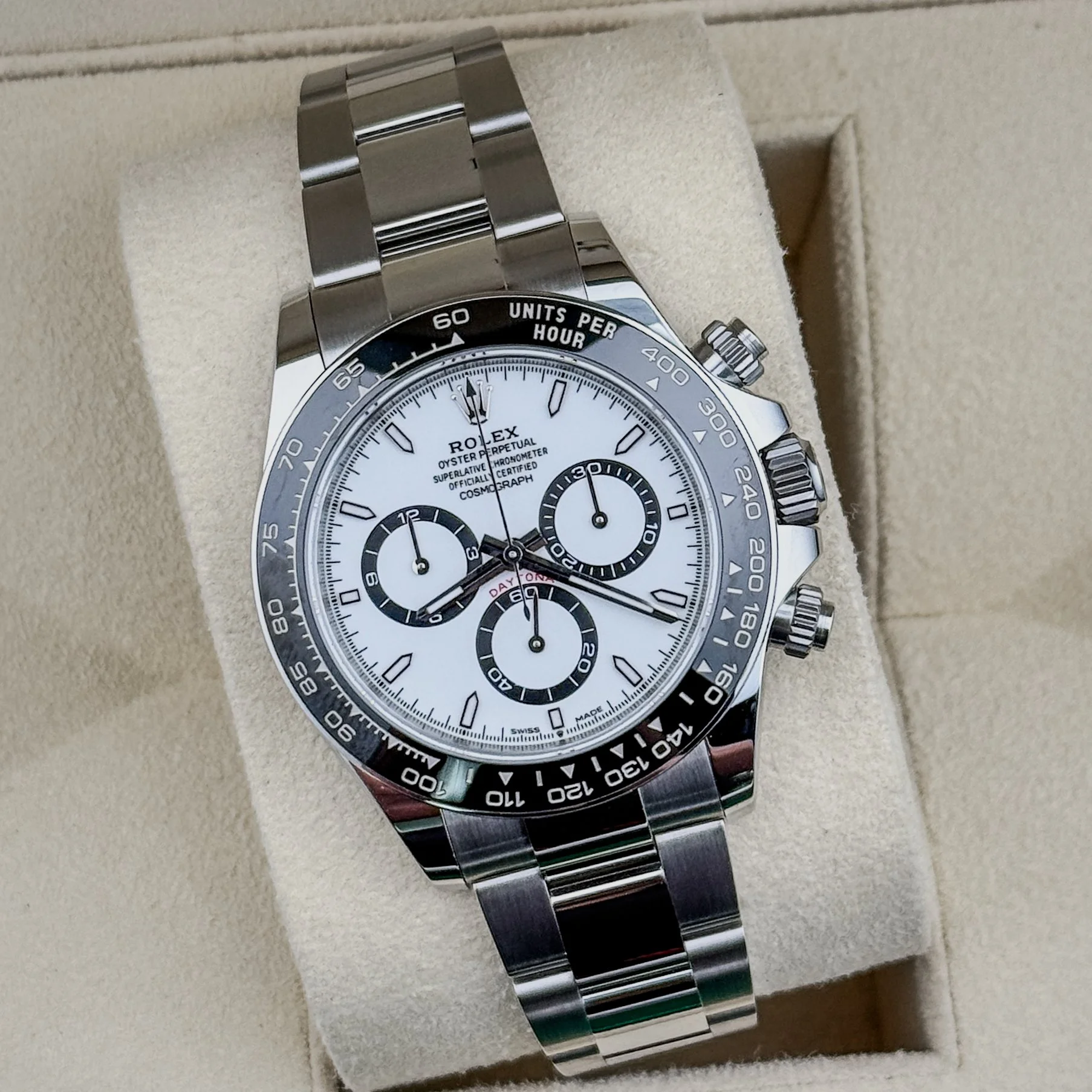 Rolex Cosmograph Daytona White Panda Dial Ceramic Watch 126500LN