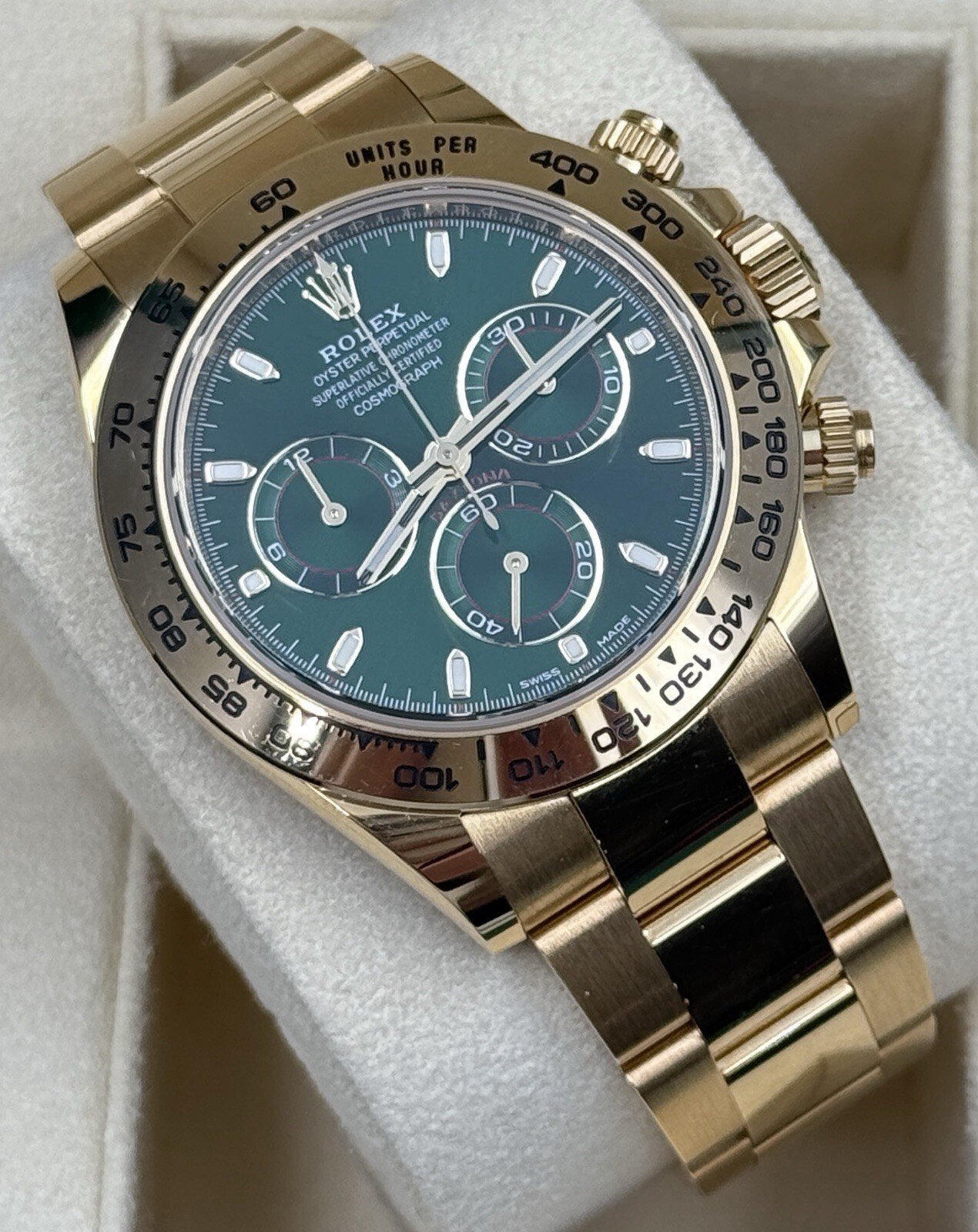 Rolex Daytona 116508 Yellow Gold Green Dial
