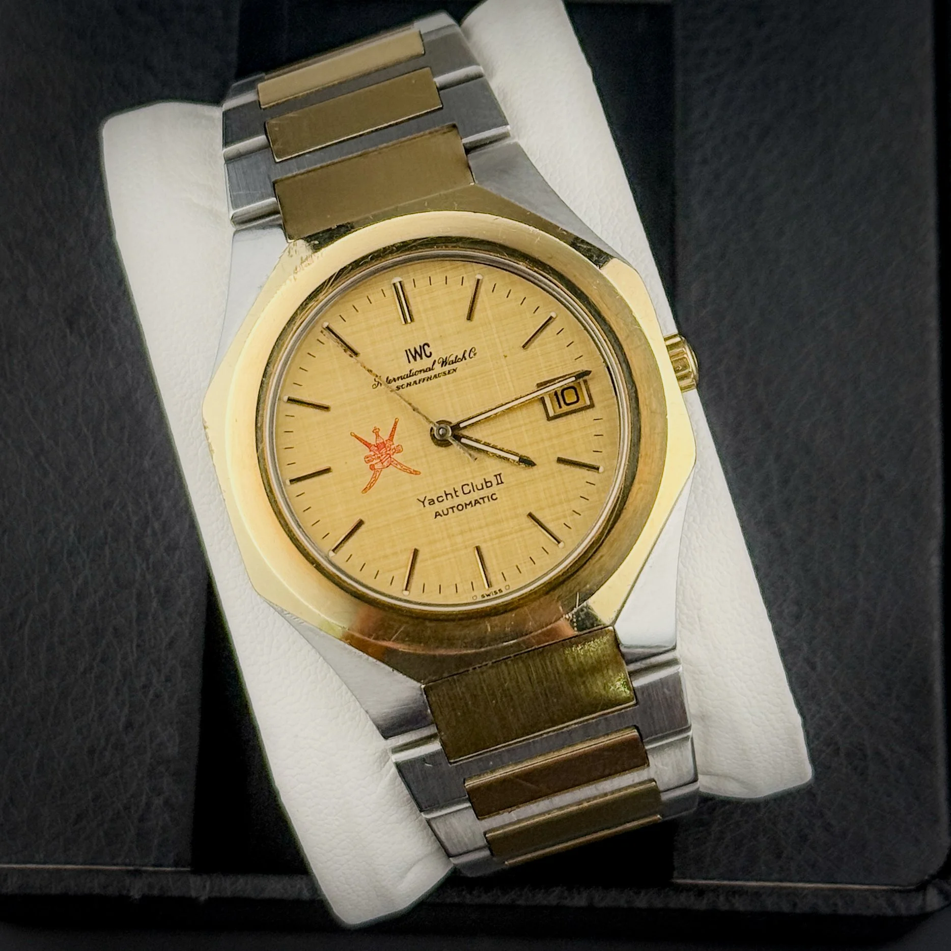 IWC Yacht Club II Sultan of Oman Dial Steel Gold Automatic 3212 Extract