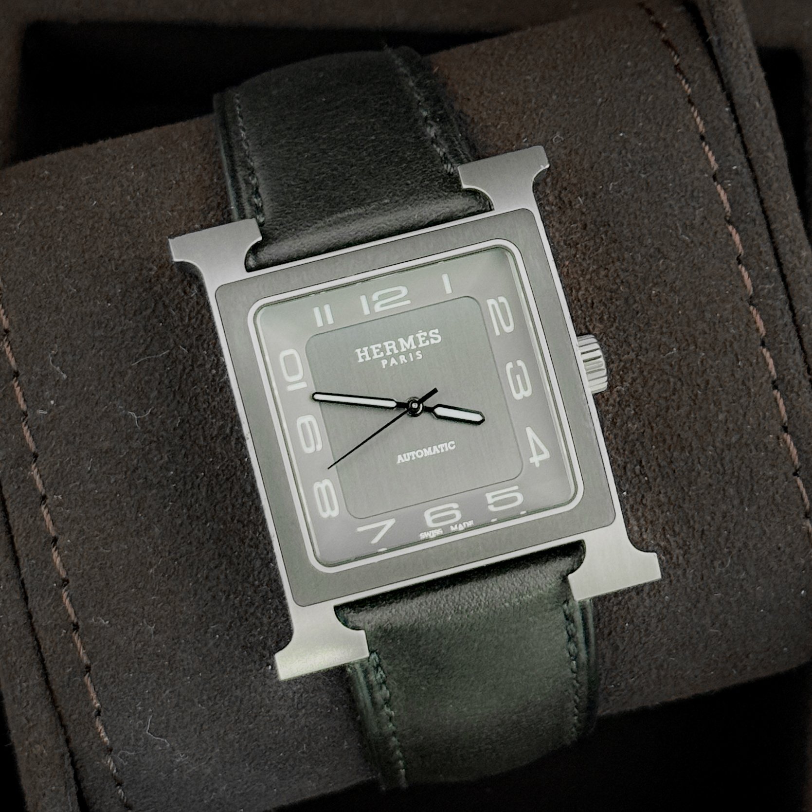 Hermes Heure H Automatic Titanium Grey Dial 34mm W054131WW00