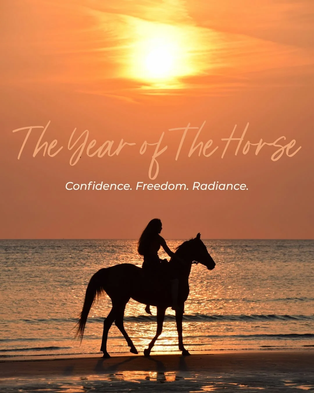 The Year of the Horse is about movement.
Not rushing. Not forcing.
But choosing to move forward as the most confident version of you. 🐎✨

Tell us, what does it mean to you?!