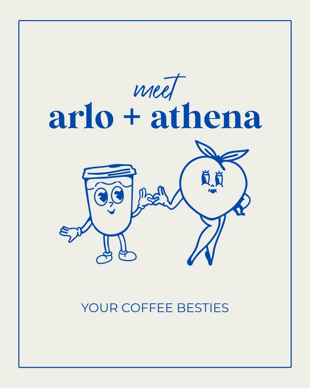 Peachies, coffee lovers, friends! We have some new faces around here so we wanted to formally introduce these cuties you've been seeing at the studio. Meet Arlo + Athena, your coffee besties. 

We love getting to serve you the tastiest coffee in our 