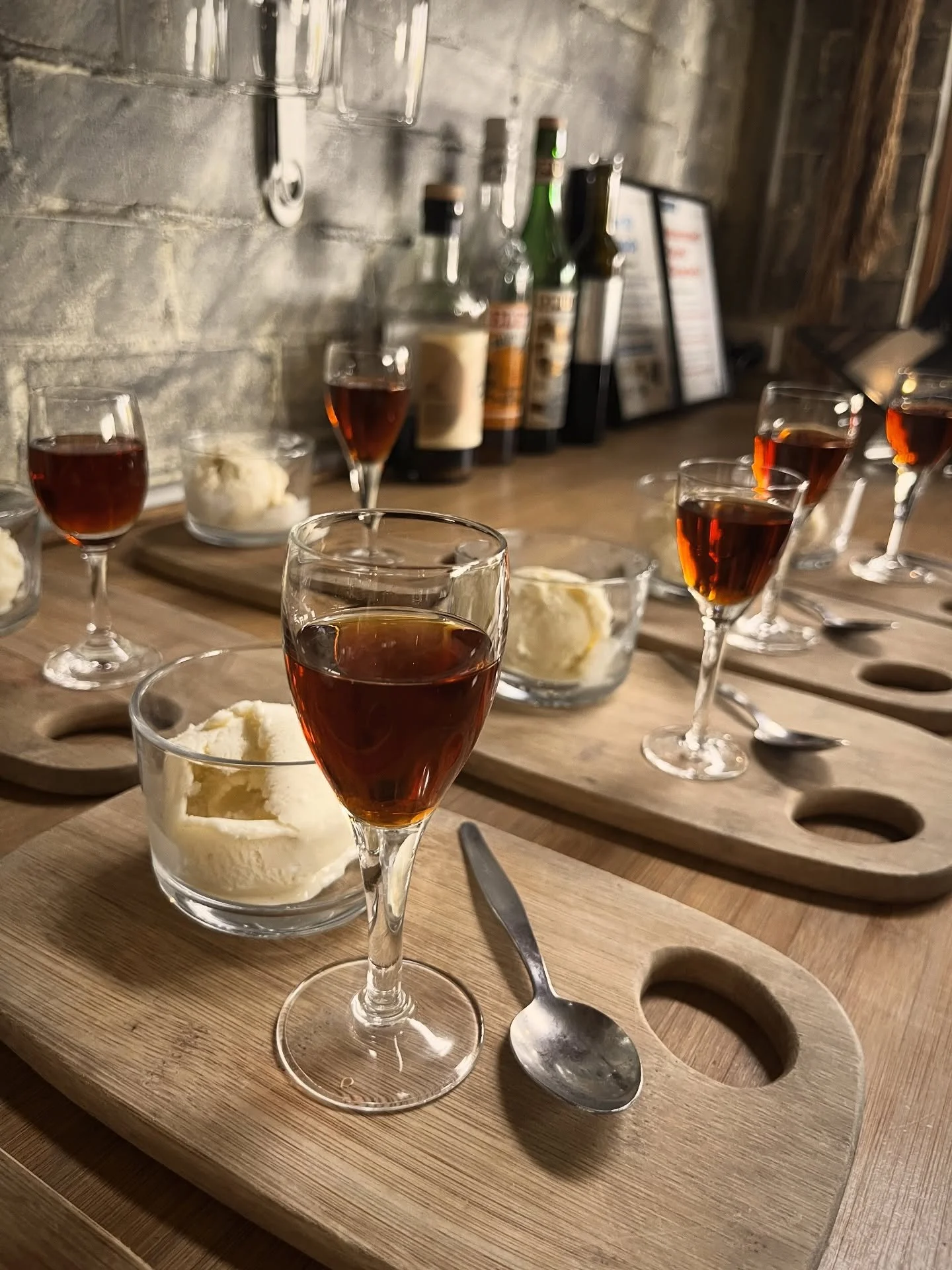 The Drunken Sailor -A scoop of Vanilla @timboonicecream and a little nightcap. 
This table went with the @allsaintsestate Muscat &amp; @flowstatecraft Cold brew coffee liqueur.  YUM!!!
The perfect dessert when you want sweets but don&rsquo;t know if 