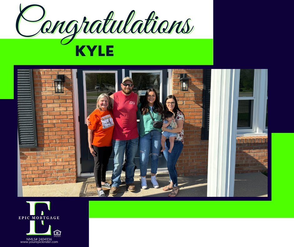 🎉Congratulations, Kyle!🎉

We're so excited for you &amp; your new home!  Thank you for choosing Desiree Aquino - Mortgage Loan Officer and Epic Mortgage to help you along the way, it was wonderful working with you!

#yourepiclender #epicmortgage #r