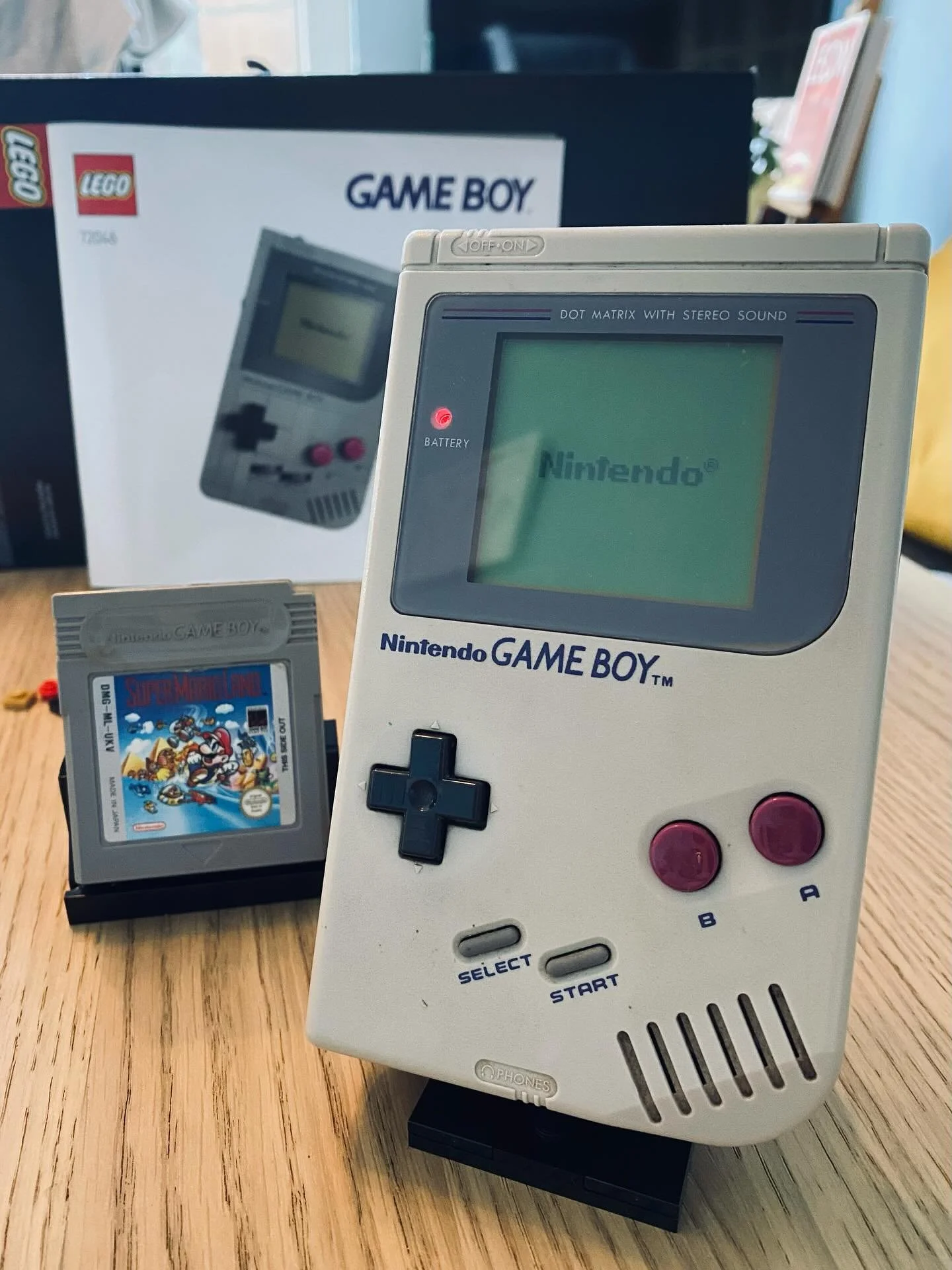 My original Gameboy and Super Mario Land from 1992 and it&rsquo;s new Lego brothers 🤌🥰 #legogameboy