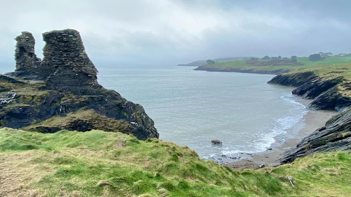 &ldquo; Shoreline &ldquo; Seamus Heaney
Turning a corner , taking a hill In County Down , there&rsquo;s the sea Sidling and settling to The back of a hedge . Or else
A grey foreshore with puddles Dead-eyed as fish . Haphazard tidal craters march Th