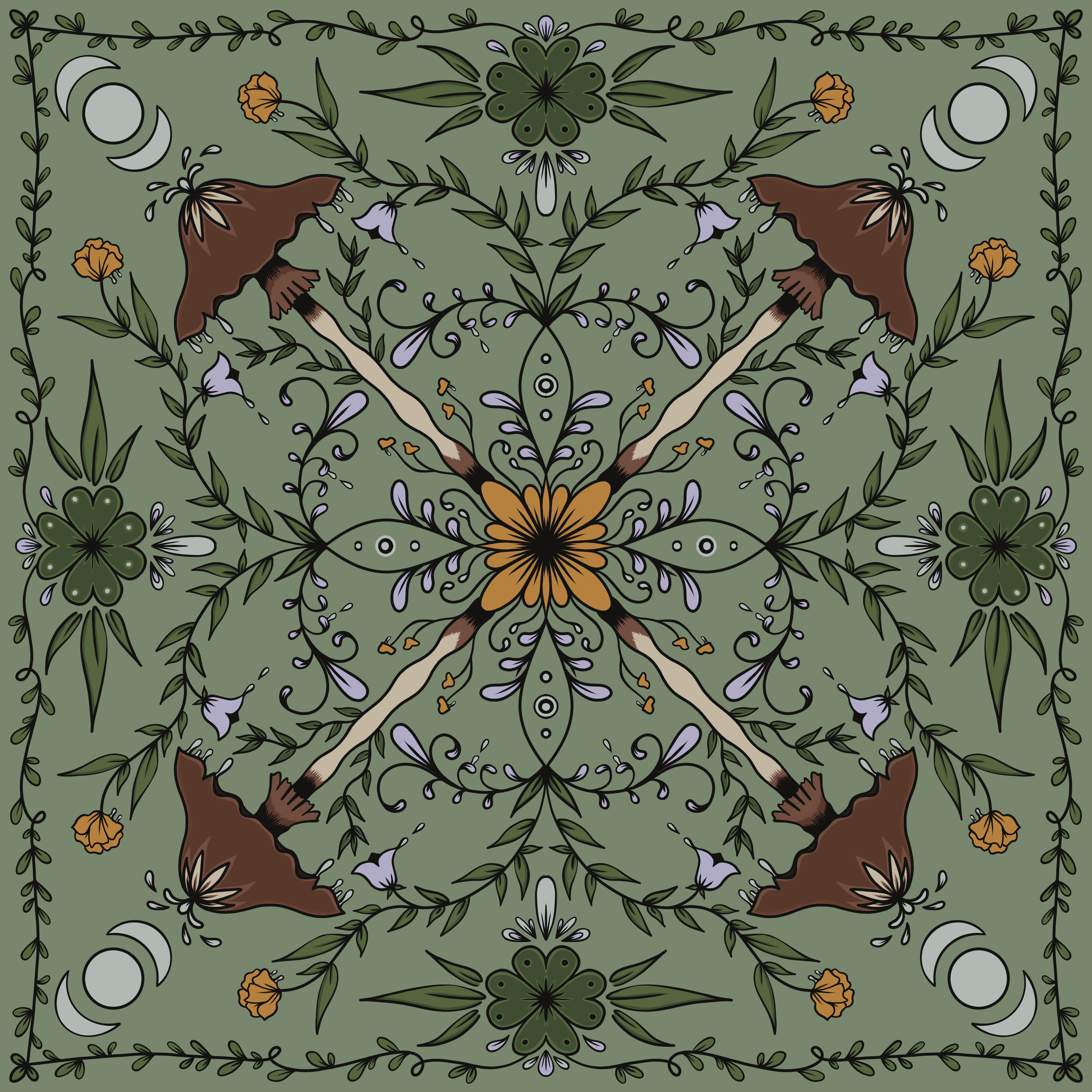 Moss Eater - Bandana Design