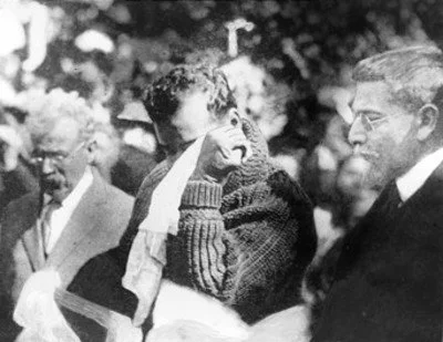 Pancho Villa attending Madero's Funeral