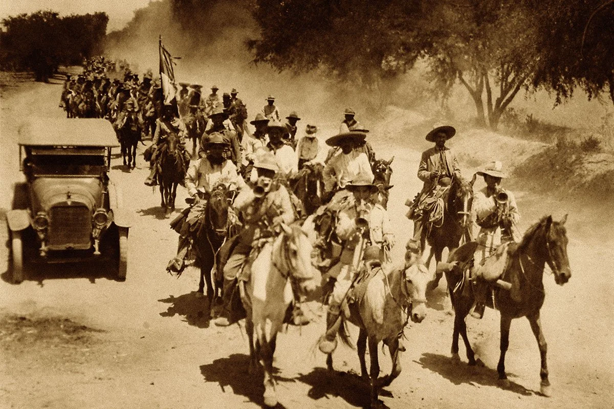 Revolutionaries Villistas with Pancho Villa