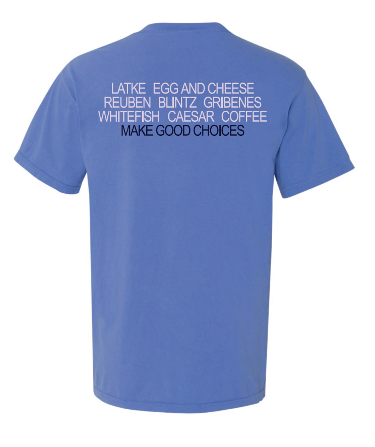 [PRE-ORDER] Schmaltz Menu Tee - Mystic Blue