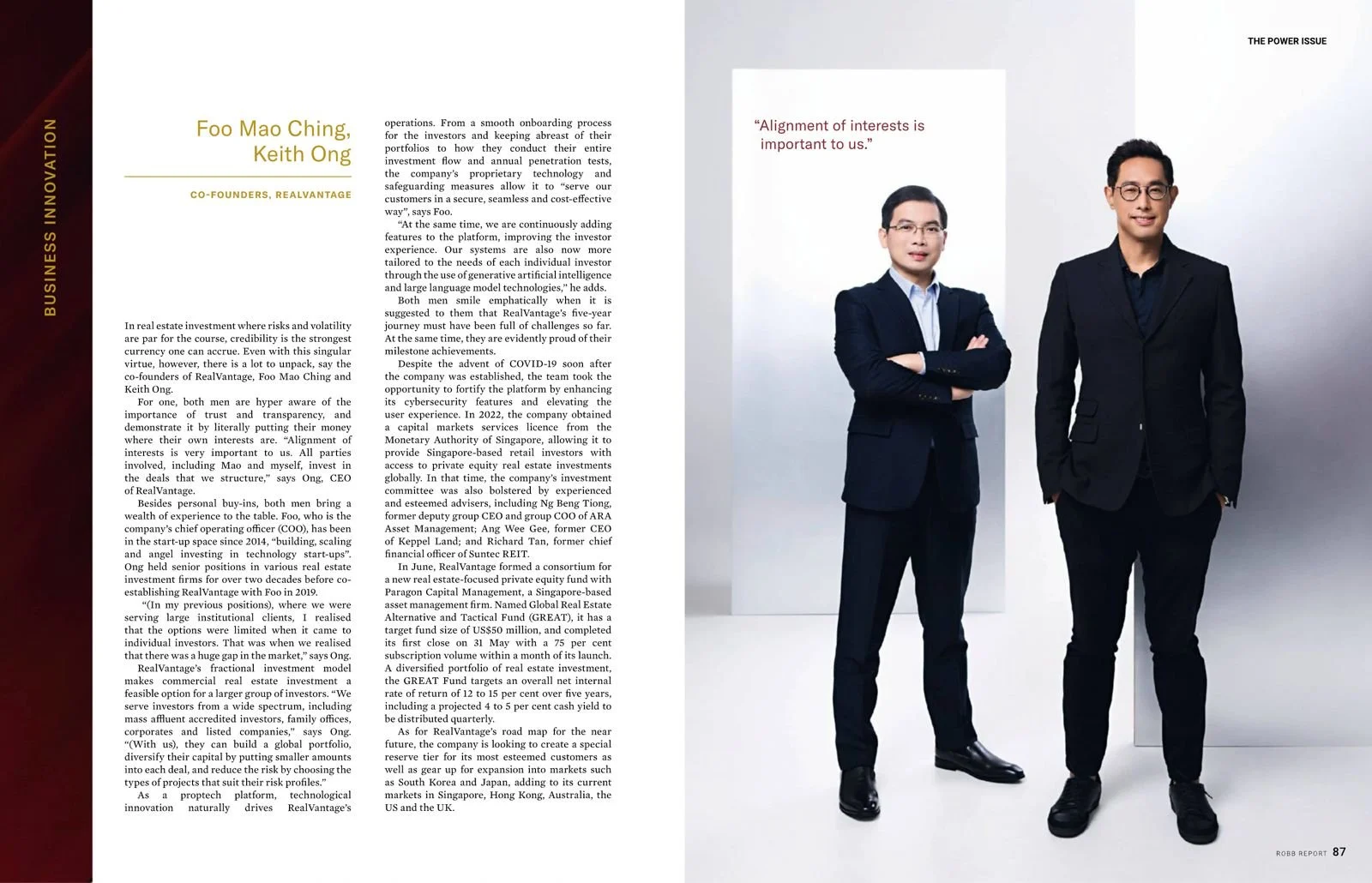 Hair and makeup by The Suburbs Studio for Robb Report publication