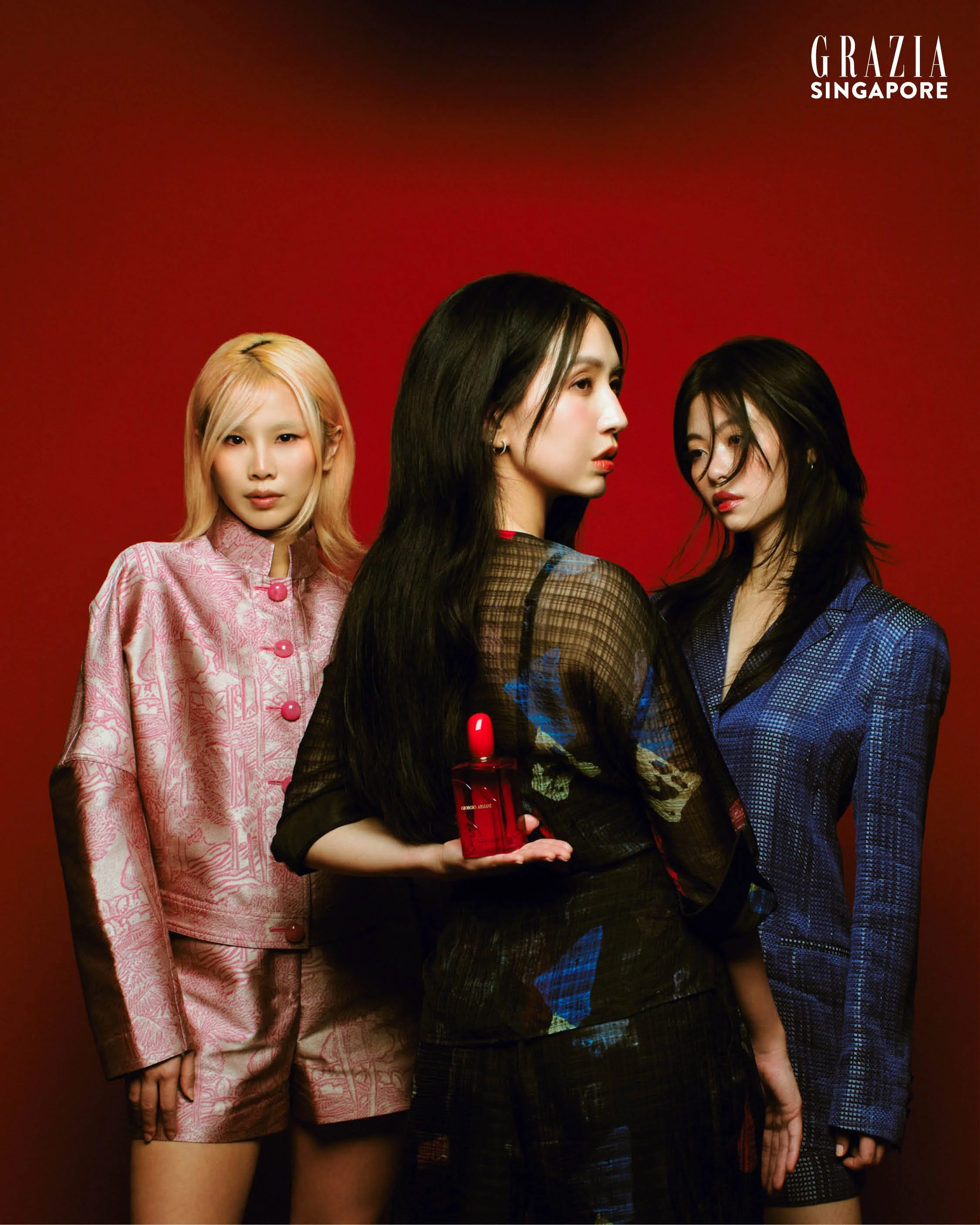 For Estelle Fly, Joyy, and Layyi for Grazia Singapore cover