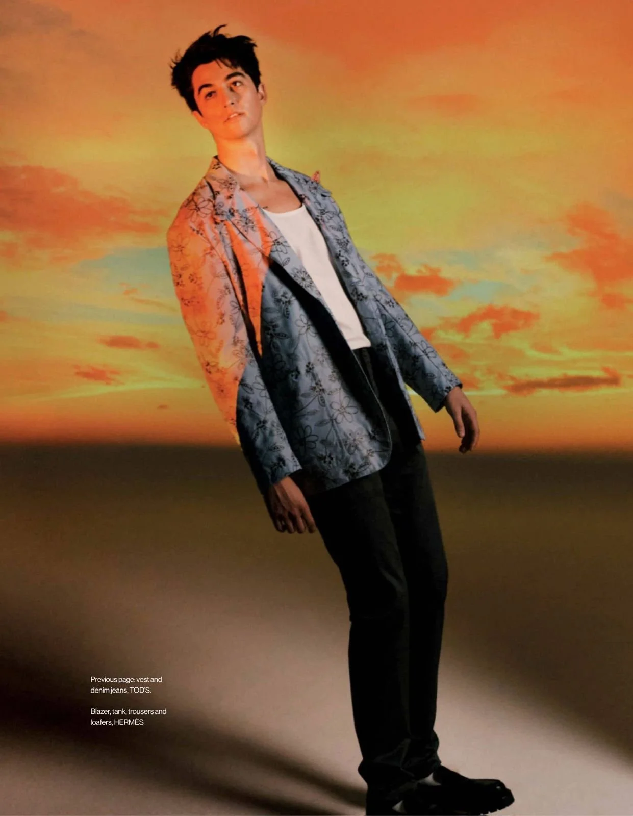 Makeup by Kat Zhang of The Suburbs Studio for Elijah Woods for Esquire publication