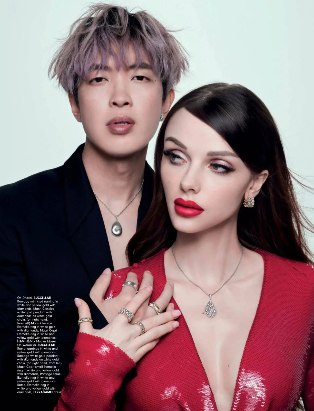Hair and makeup by Kat Zhang and Nicole Ang for Grazia publication cover
