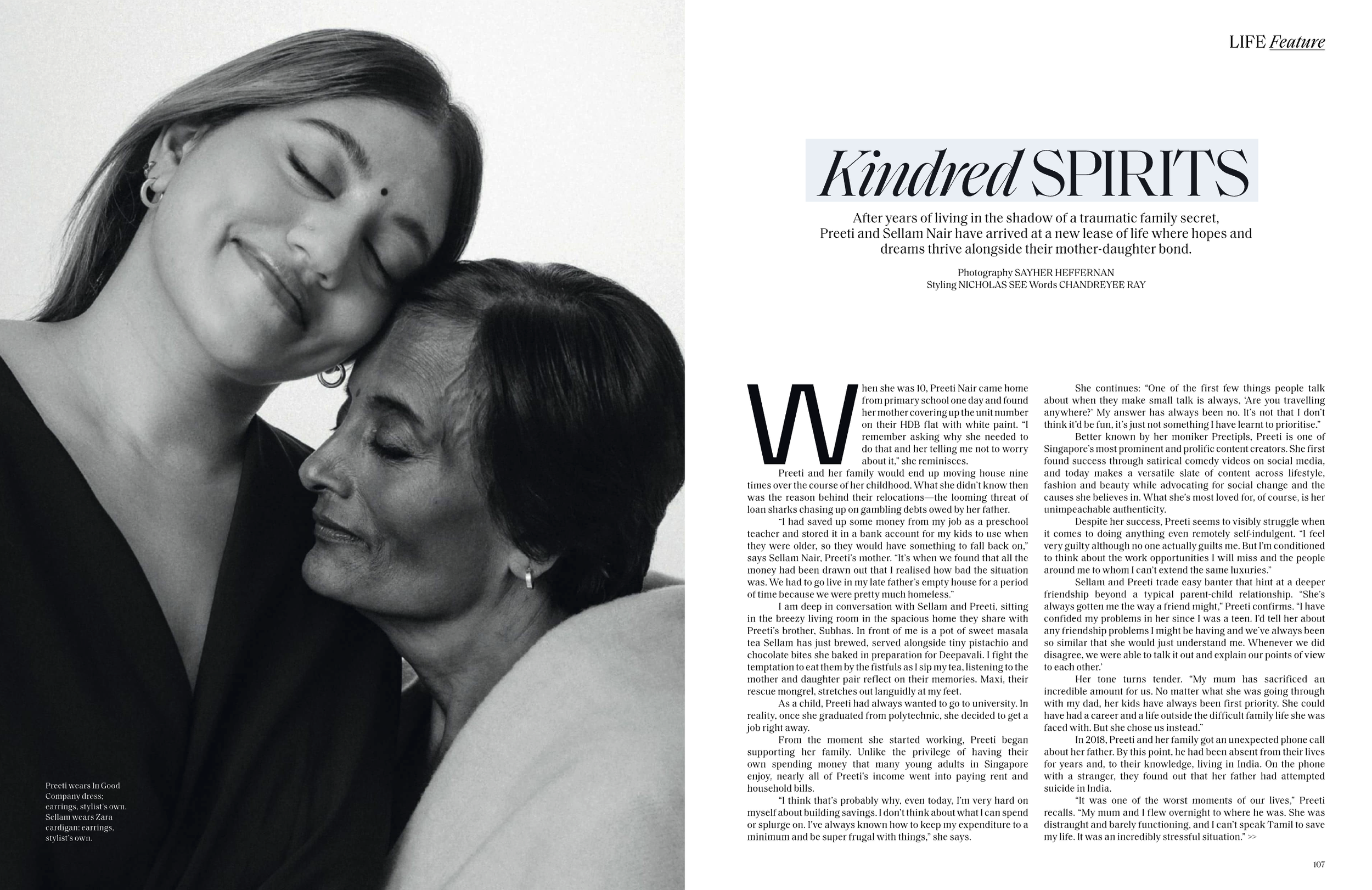 Makeup by Kat Zhang of The Suburbs Studio for Vogue publication