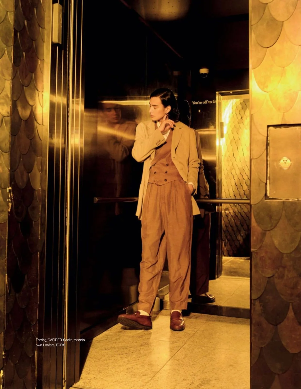 Hair and makeup by The Suburbs Studio for Esquire publication