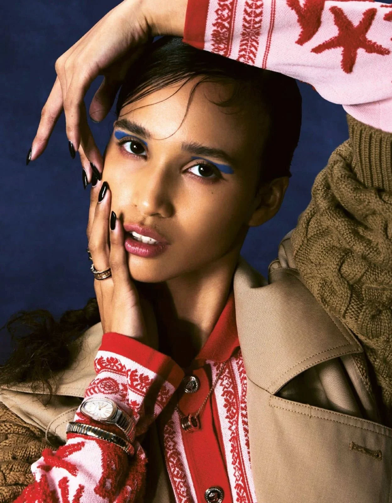 Hair and makeup by Kat Zhang and Nicole Ang of The Suburbs Studio for MU/SE publication
