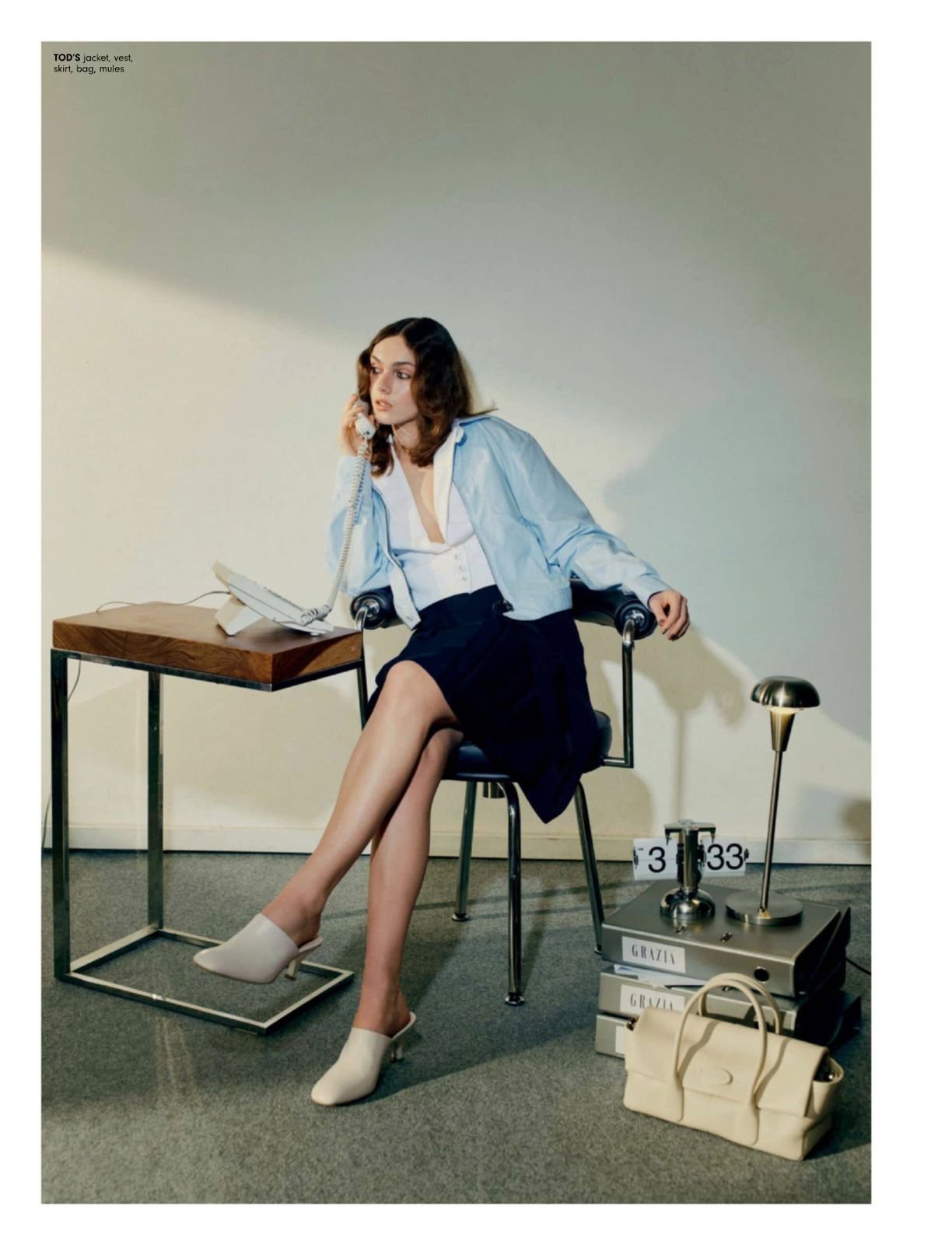 Makeup by Kat Zhang of The Suburbs Studio for Grazia publication
