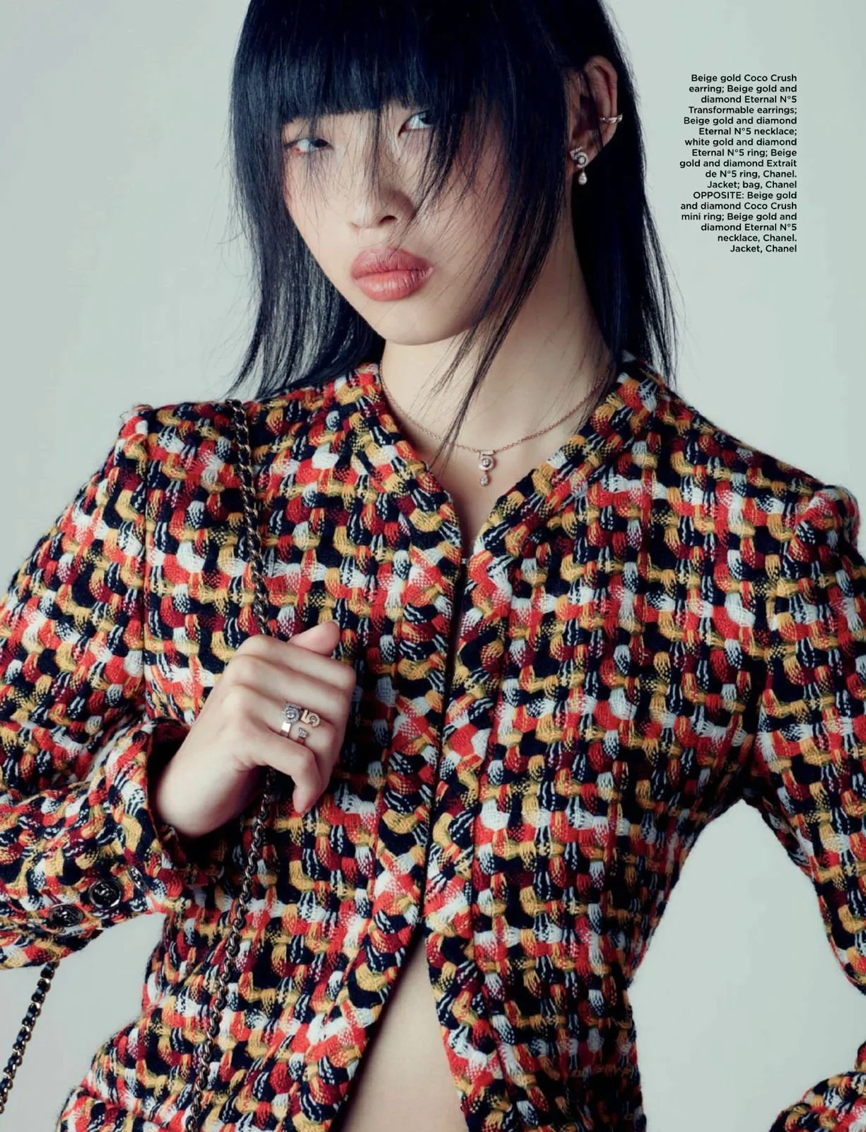 Makeup by Kat Zhang of The Suburbs Studio for Harpers Bazaar publication