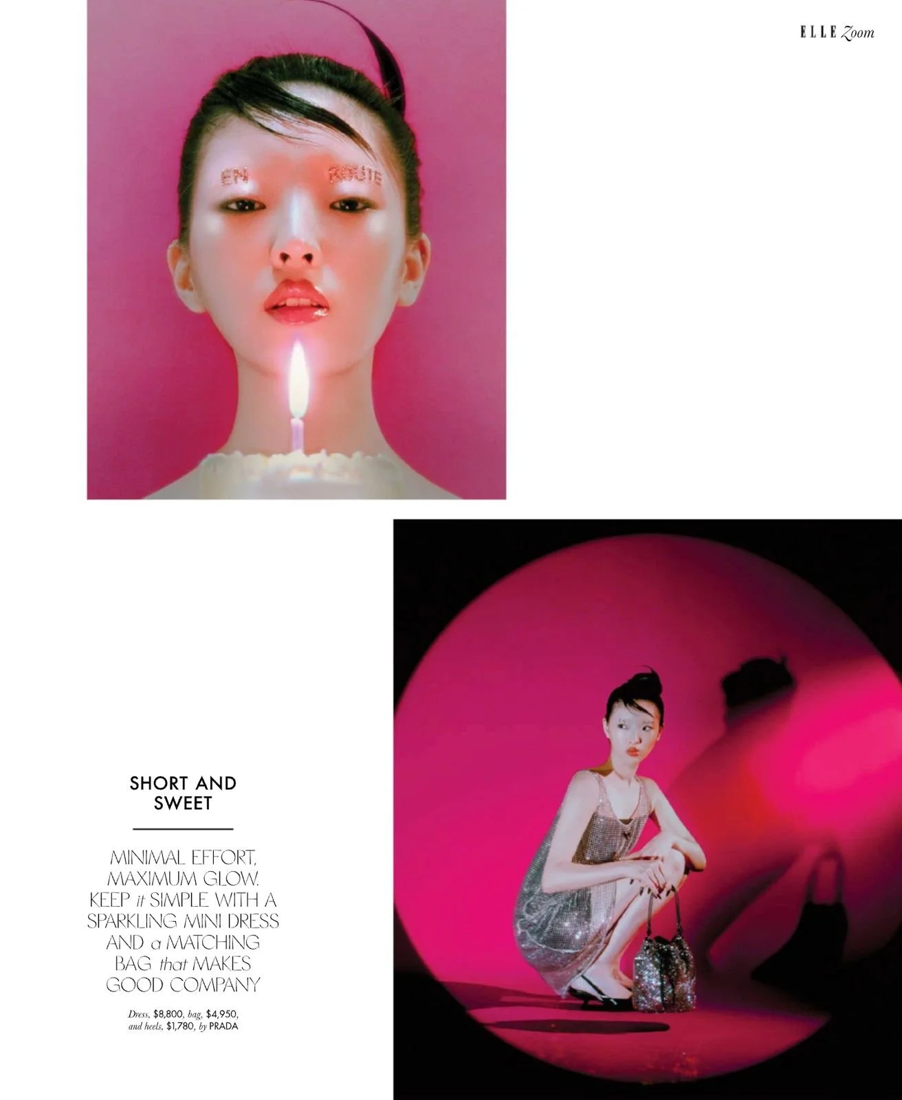 Makeup by Kat Zhang of The Suburbs Studio for Elle publication
