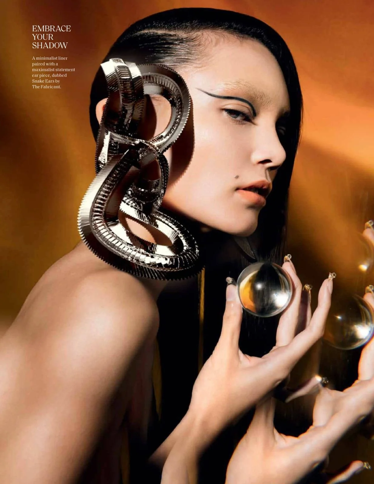 Makeup by Kat Zhang of The Suburbs Studio for Vogue publication