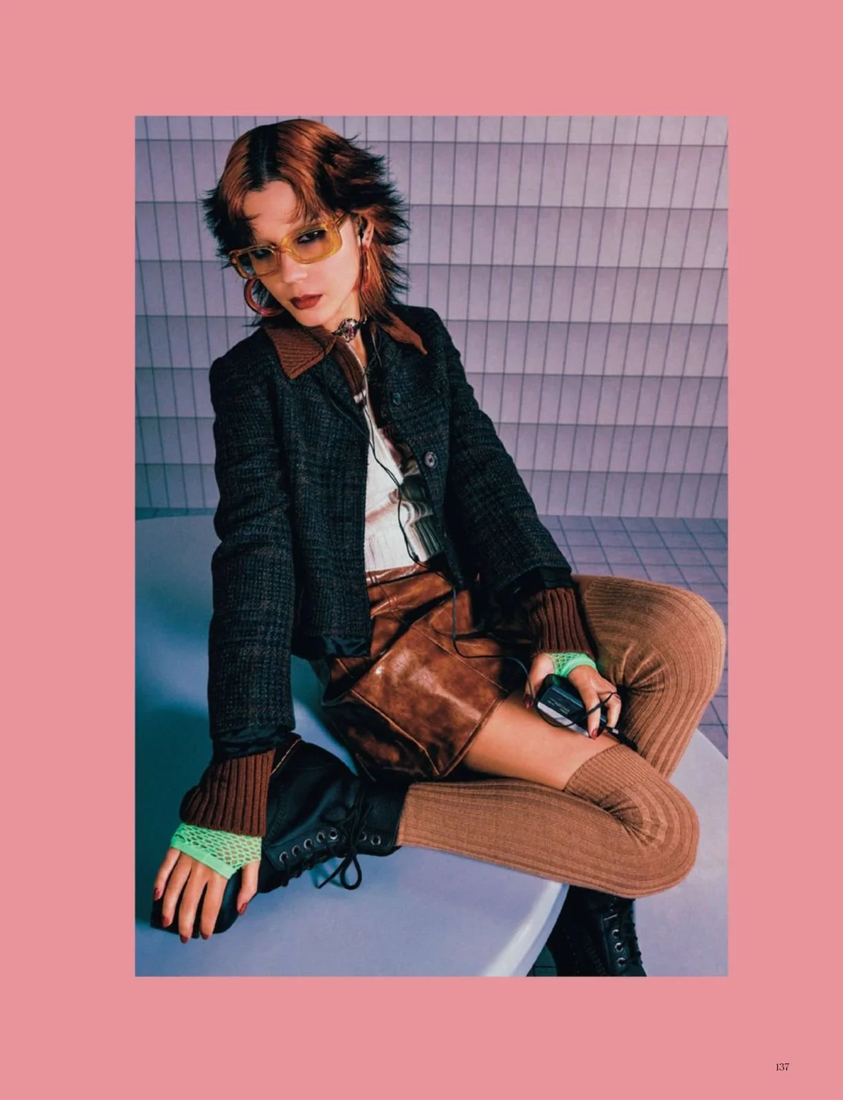 Makeup by Kat Zhang of The Suburbs Studio for Vogue publication