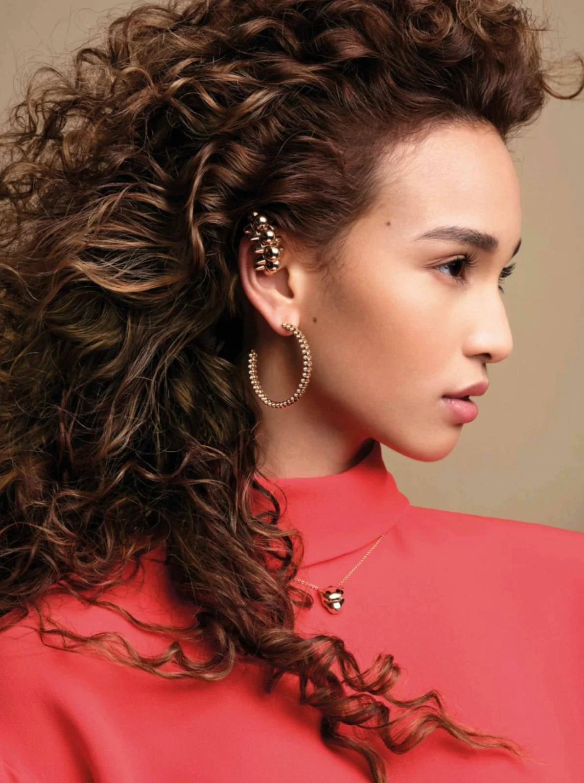 Makeup by Kat Zhang of The Suburbs Studio for Her World publication