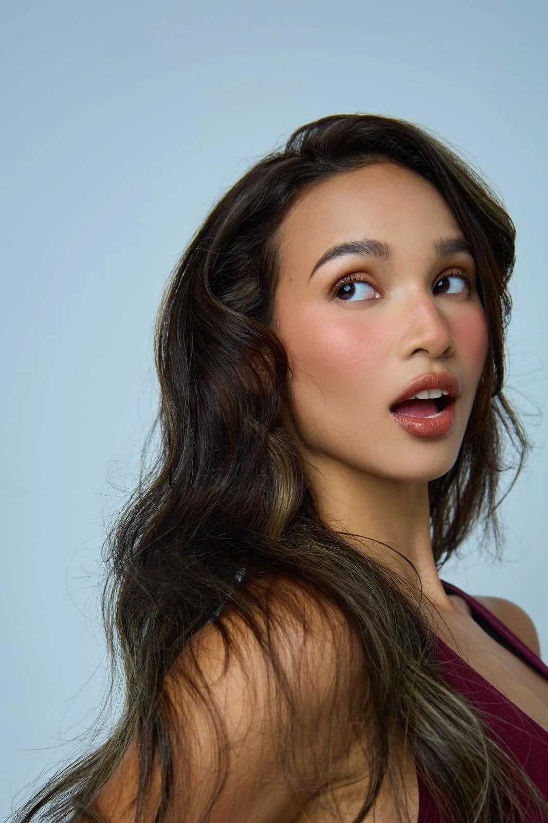 Iman Fandi hair and makeup by Kat Zhang of The Suburbs Studio