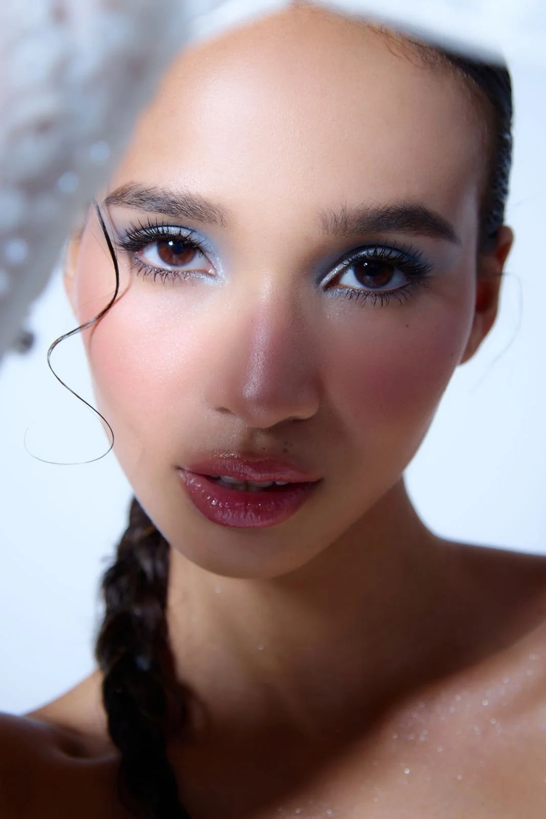 Iman Fandi hair and makeup by Kat Zhang of The Suburbs Studio