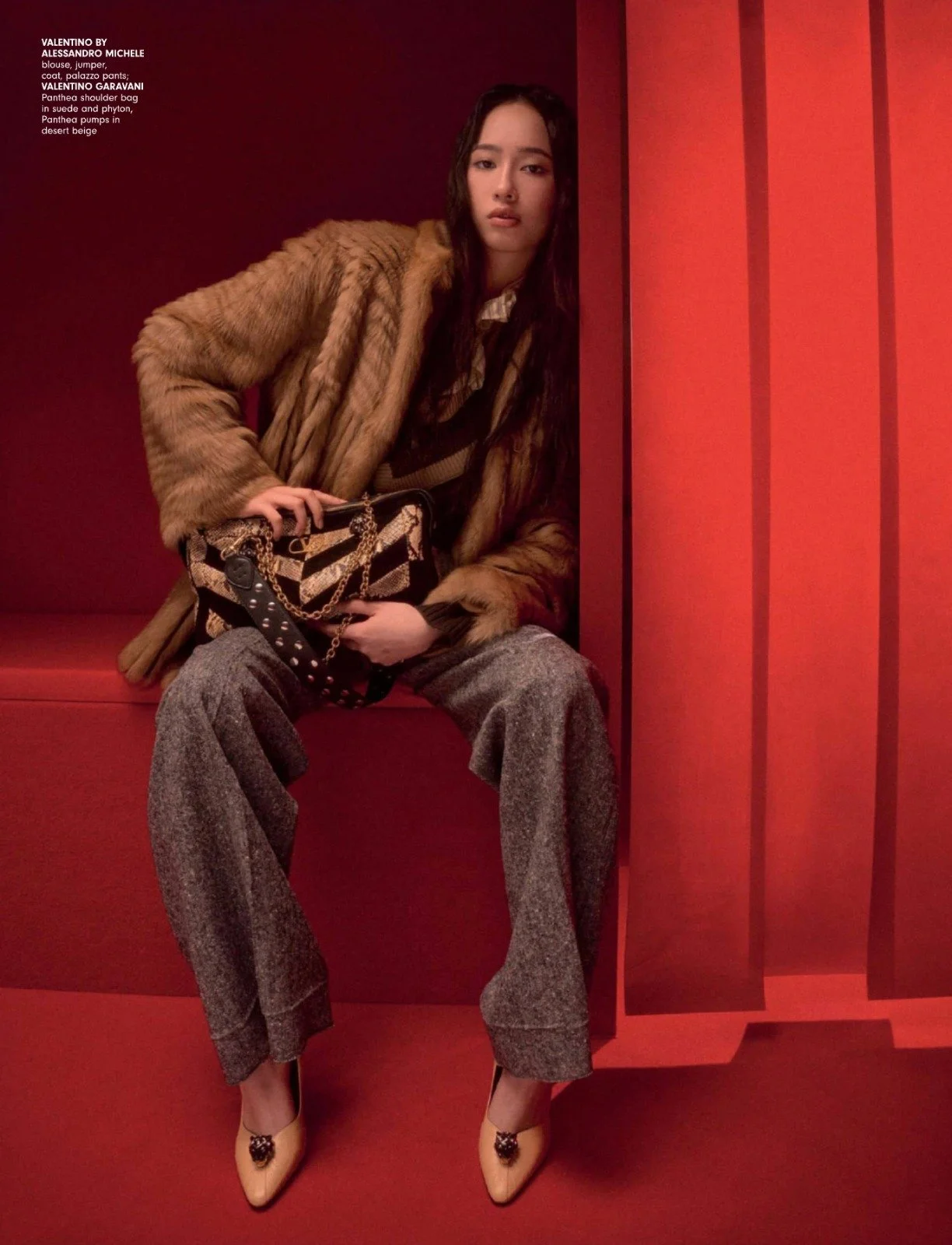 Hair and makeup by Kat Zhang of The Suburbs Studio for Grazia publication