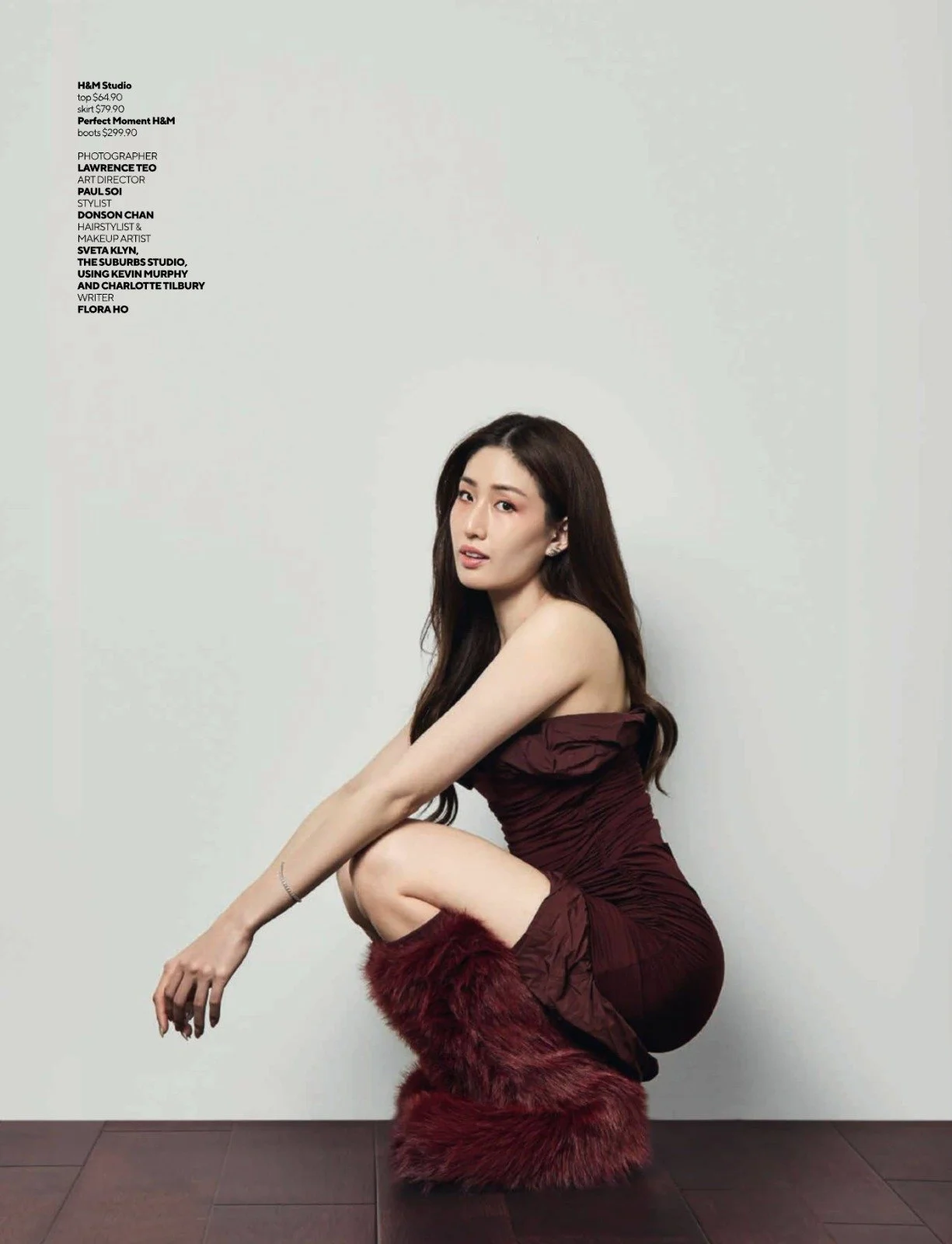 Hair and makeup by Sveta Klyn of The Suburbs Studio for Nuyou publication