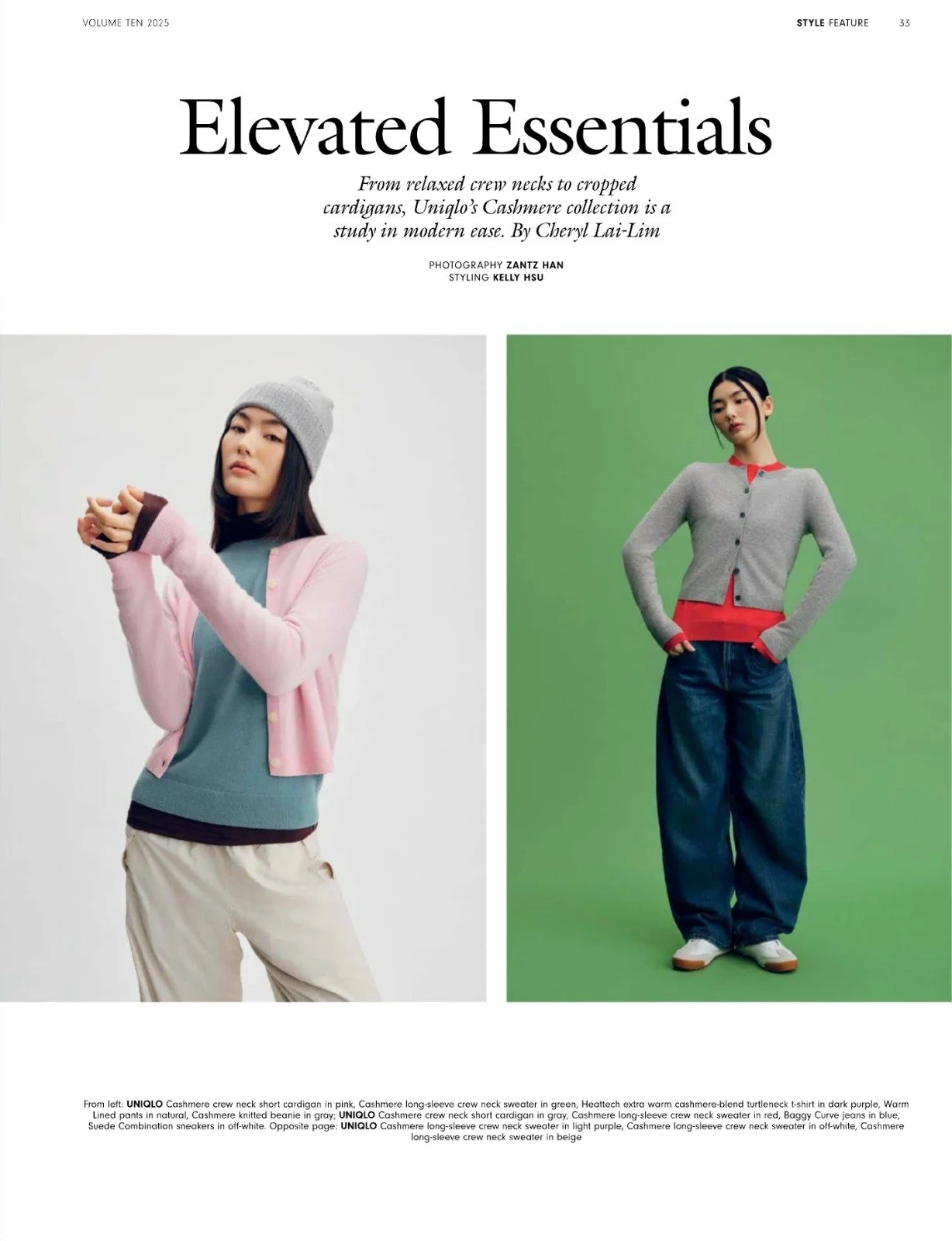 Hair and makeup by Kat Zhang of The Suburbs Studio for Grazia publication