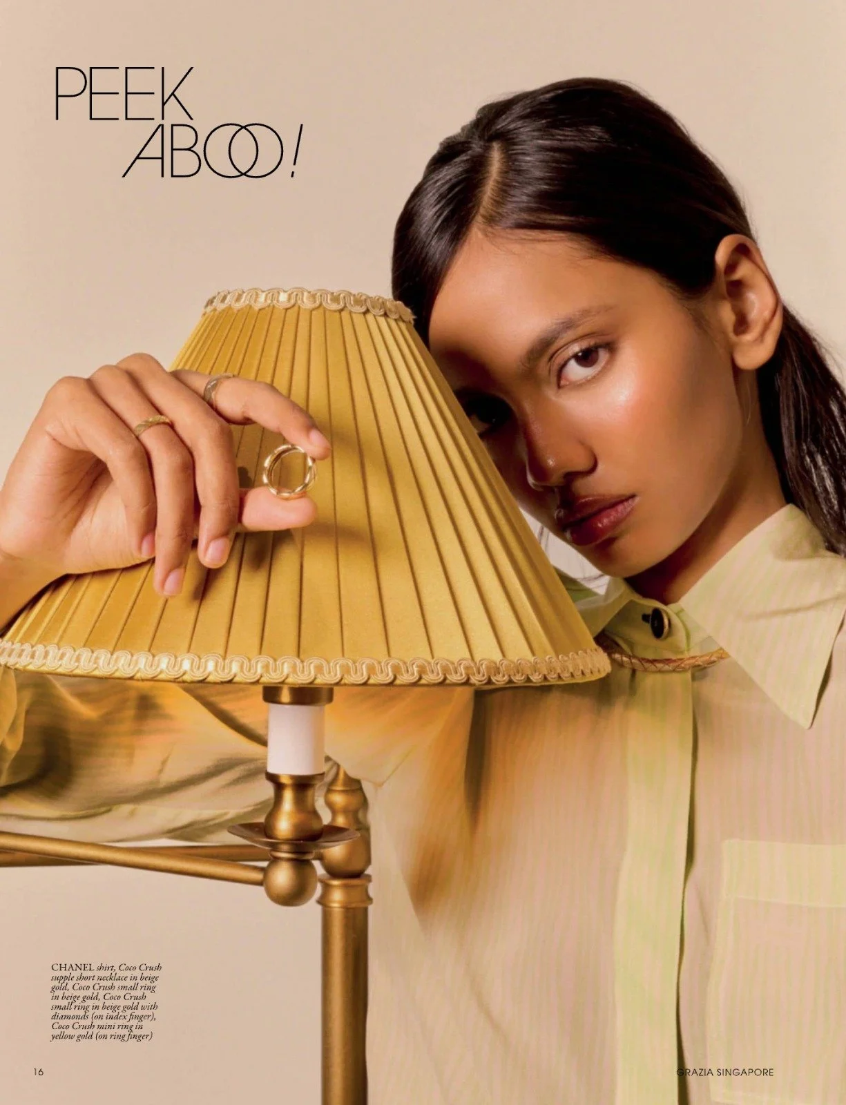 Hair and makeup by Kat Zhang of The Suburbs Studio for Grazia publication