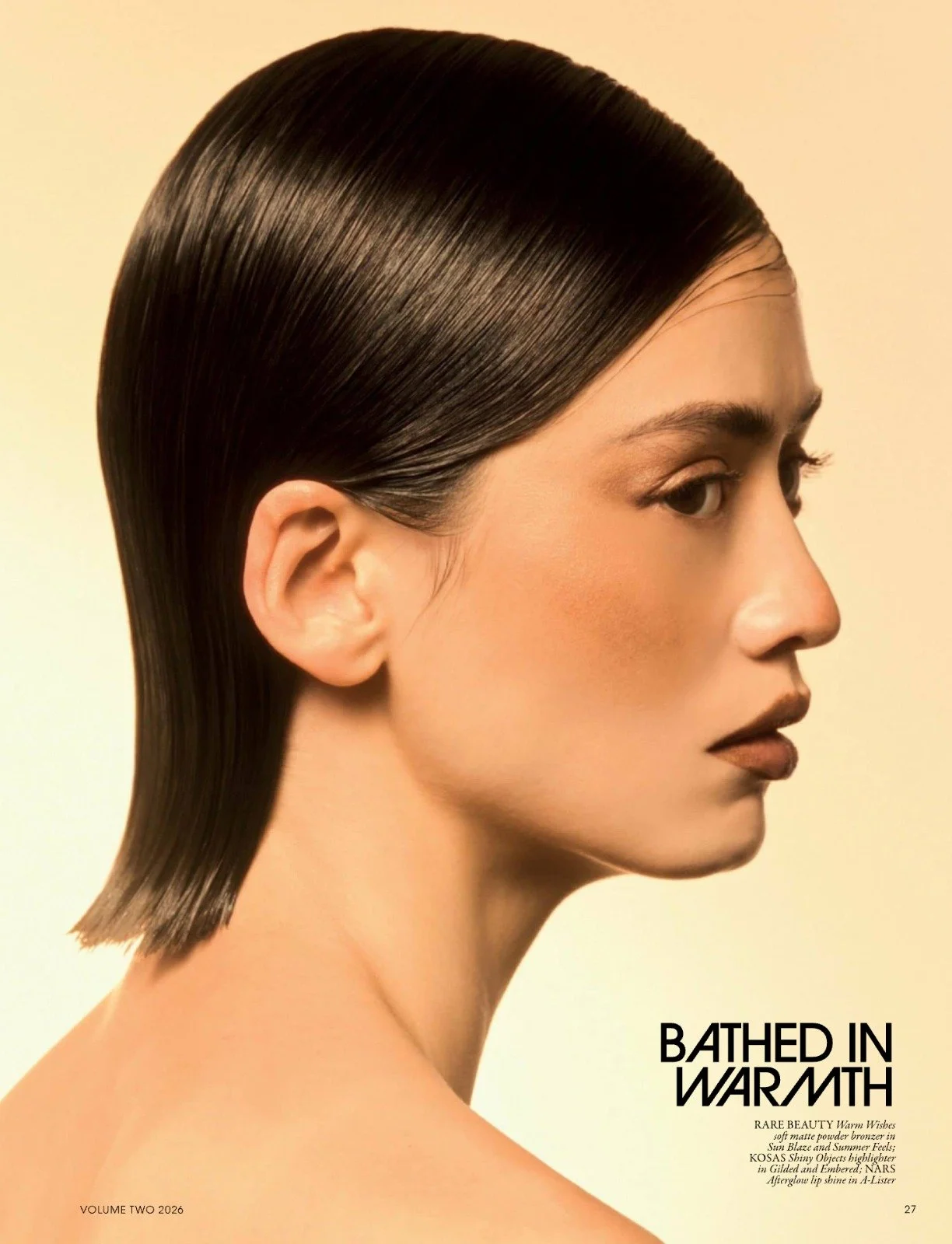 Hair and makeup by Kat Zhang of The Suburbs Studio for Grazia editorial publication