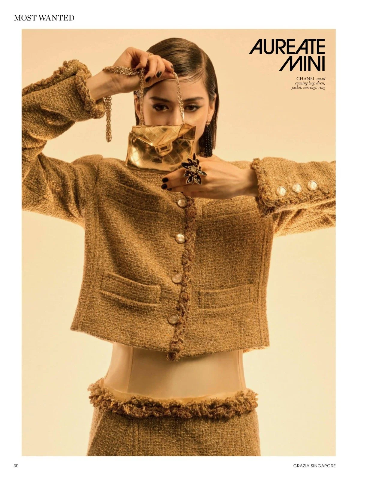 Hair and makeup by Kat Zhang of The Suburbs Studio for Grazia editorial publication