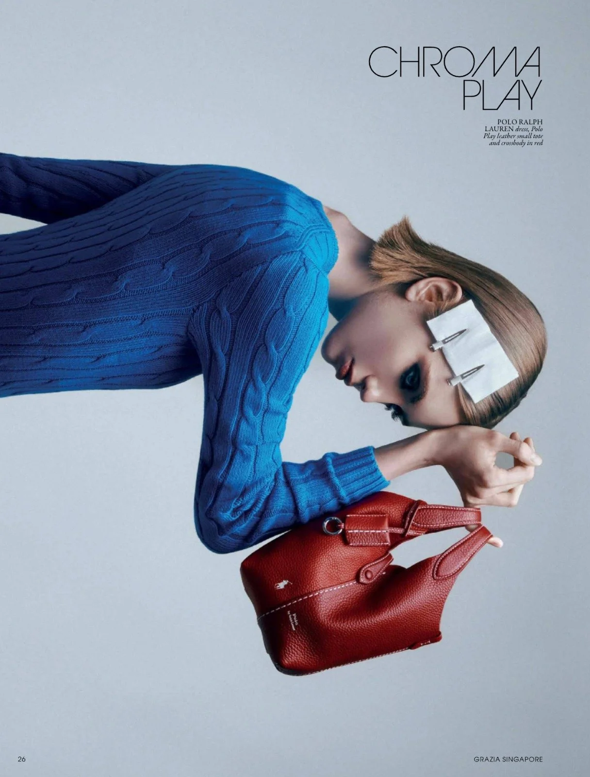 Hair and makeup by Kat Zhang of The Suburbs Studio for Grazia publication
