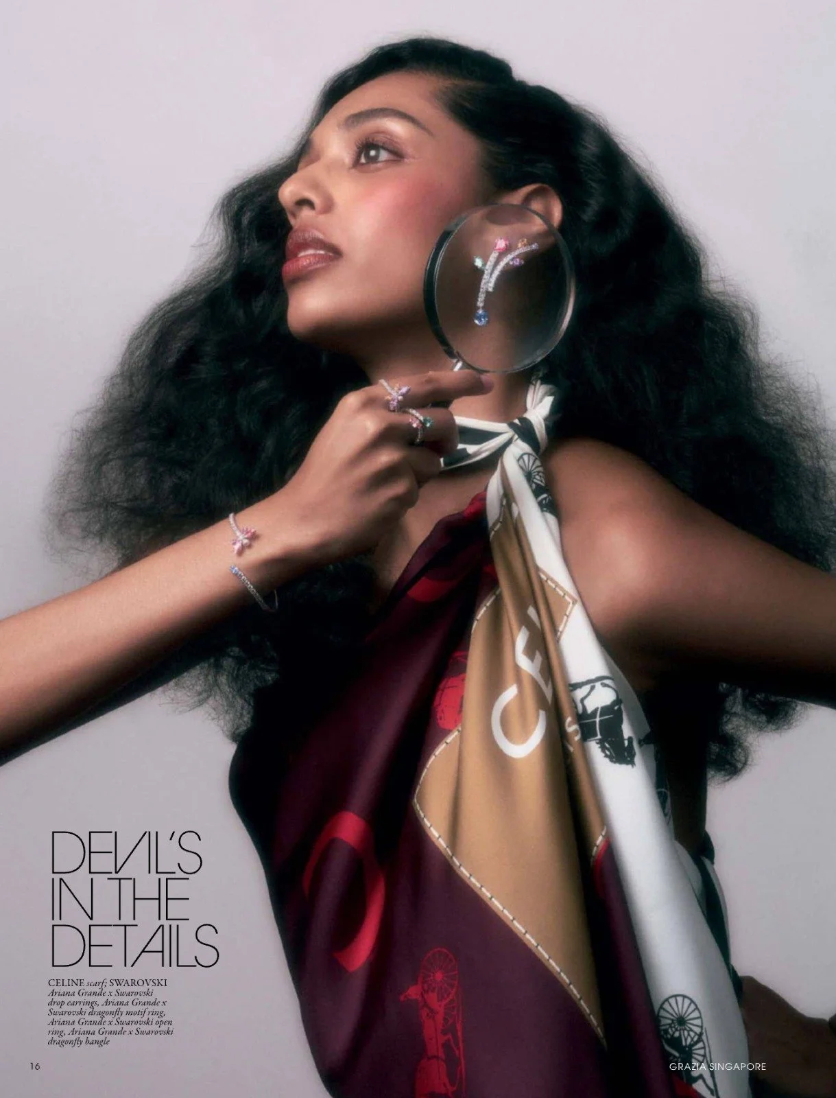 Makeup and hairstyling by Kat Zhang of The Suburbs Studio for Grazia