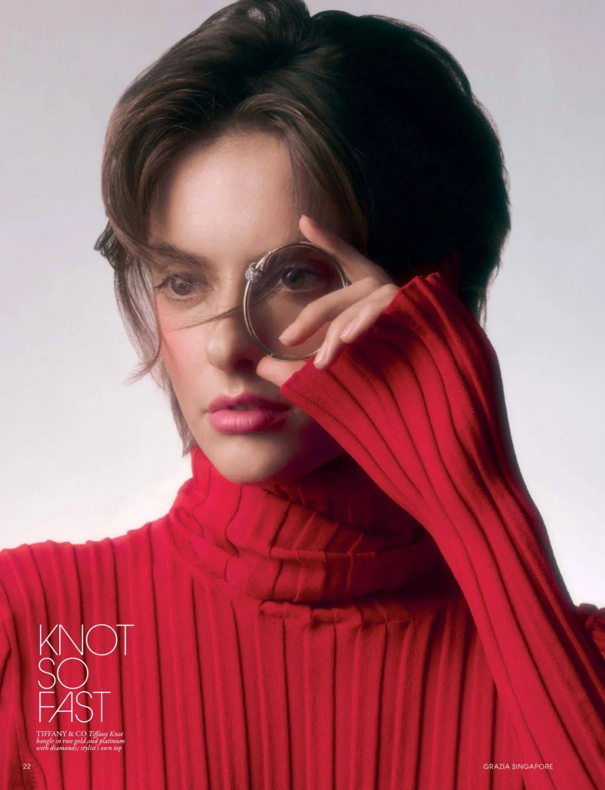 Makeup and hairstyling by Kat Zhang of The Suburbs Studio for Grazia