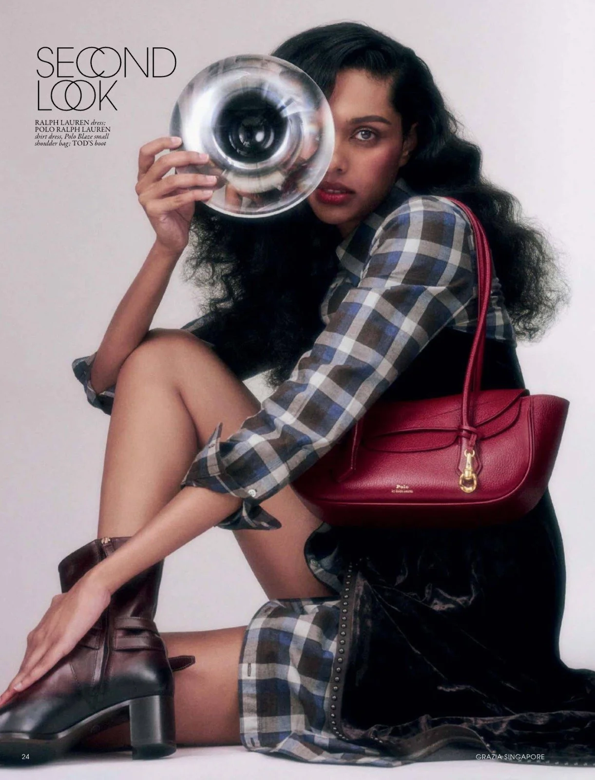 Makeup and hairstyling by Kat Zhang of The Suburbs Studio for Grazia