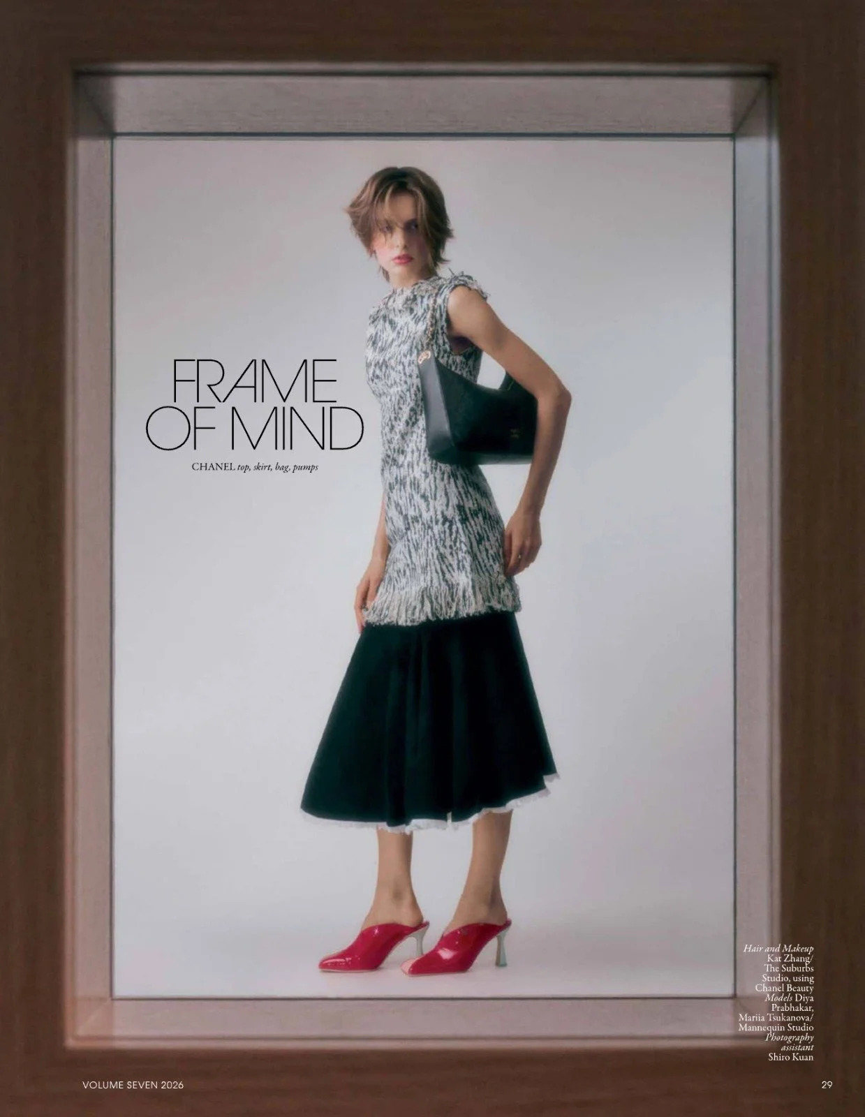 Makeup and hairstyling by Kat Zhang of The Suburbs Studio for Grazia