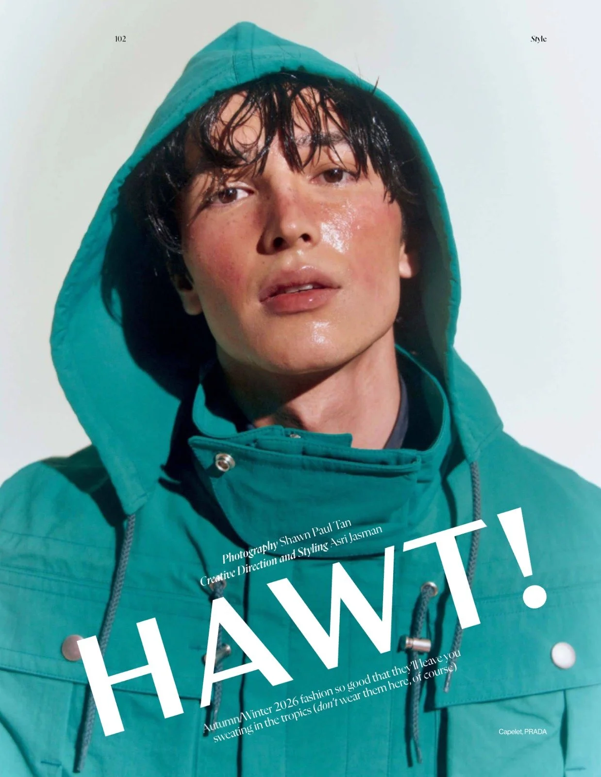 Makeup and hairstyling by Kat Zhang of The Suburbs Studio for Esquire