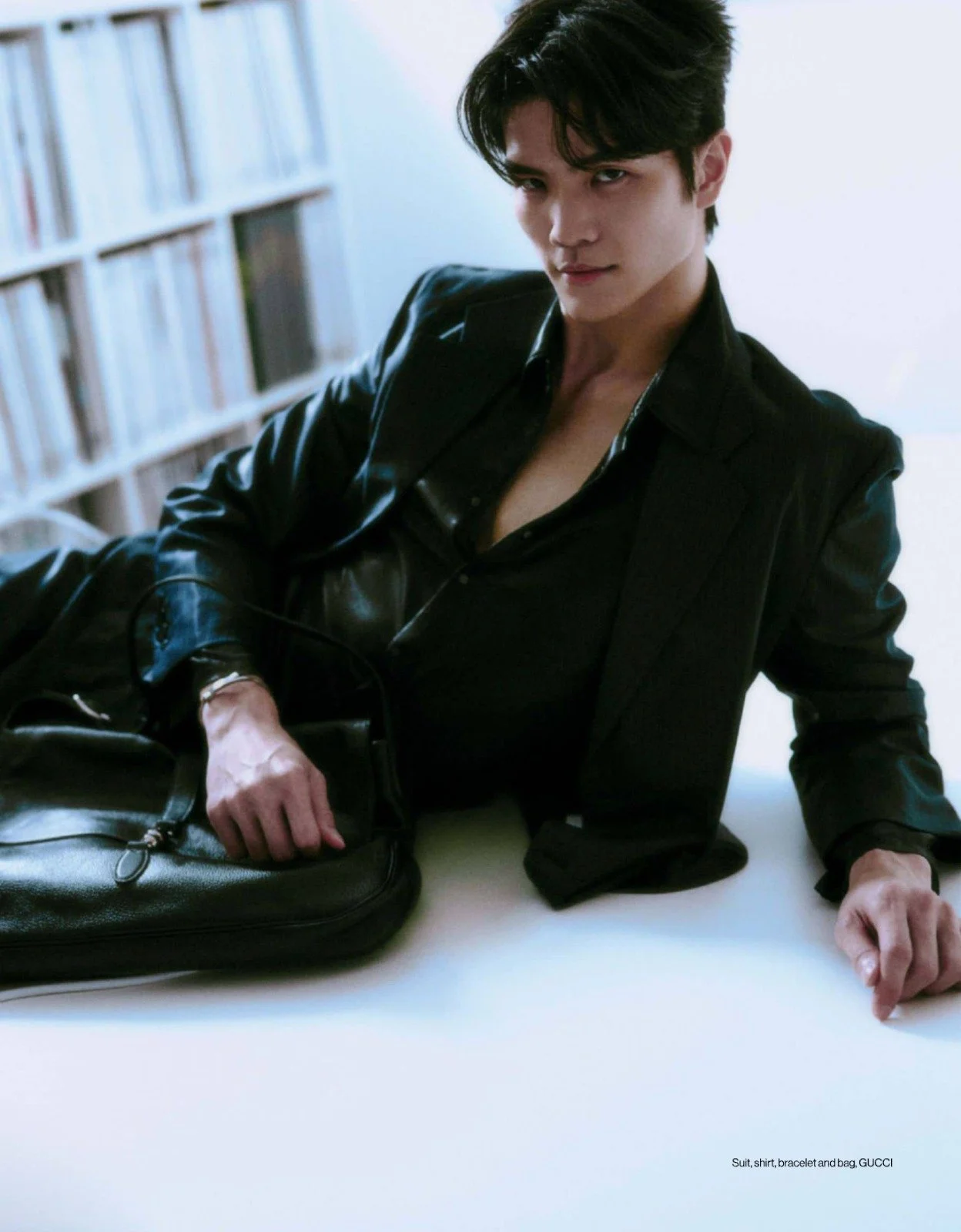 Makeup and hairstyling by Kat Zhang of The Suburbs Studio for Esquire