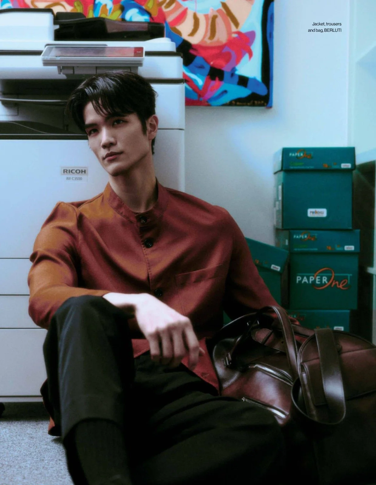 Makeup and hairstyling by Kat Zhang of The Suburbs Studio for Esquire