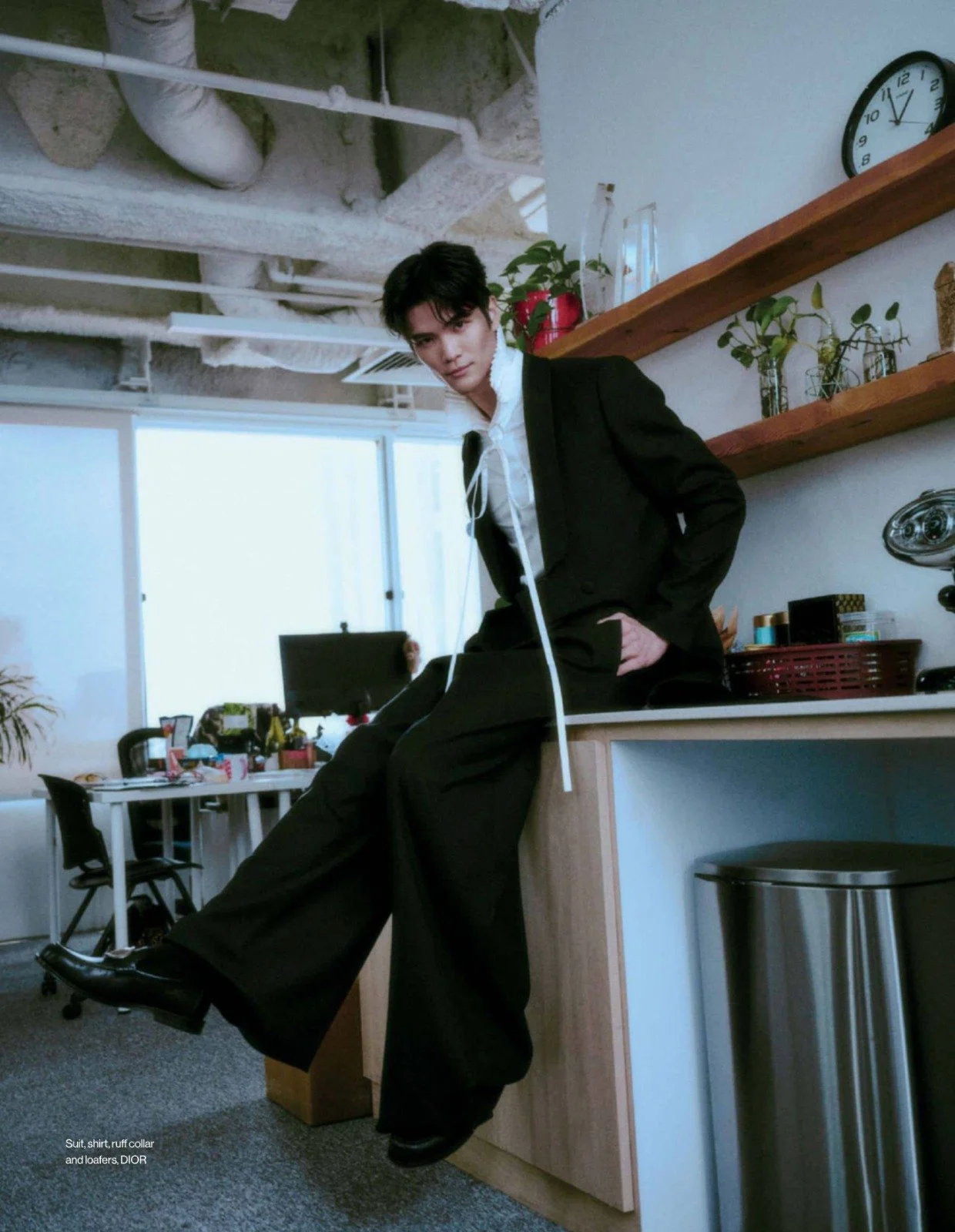 Makeup and hairstyling by Kat Zhang of The Suburbs Studio for Esquire